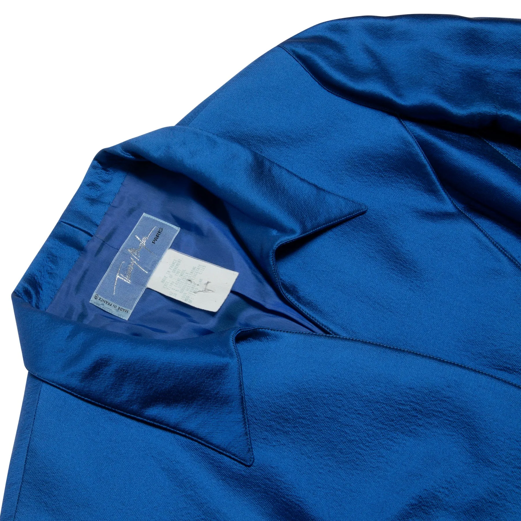 1996 Satin Weave Wool & Silk Blend Swarovski Empire Jacket