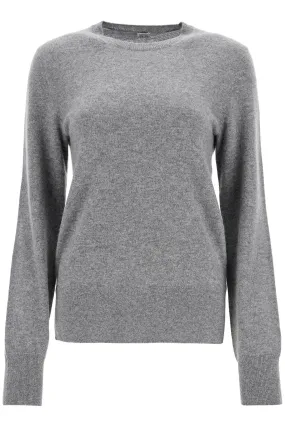 asymmetrical grey mélange cashmere sweater 242 WRT1734 YA0016 GREY MELANGE