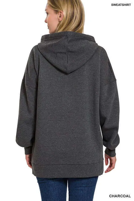 Chic Oversized Longline Oversized Hoodie