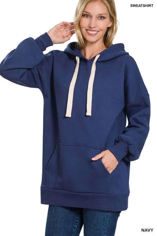 Chic Oversized Longline Oversized Hoodie