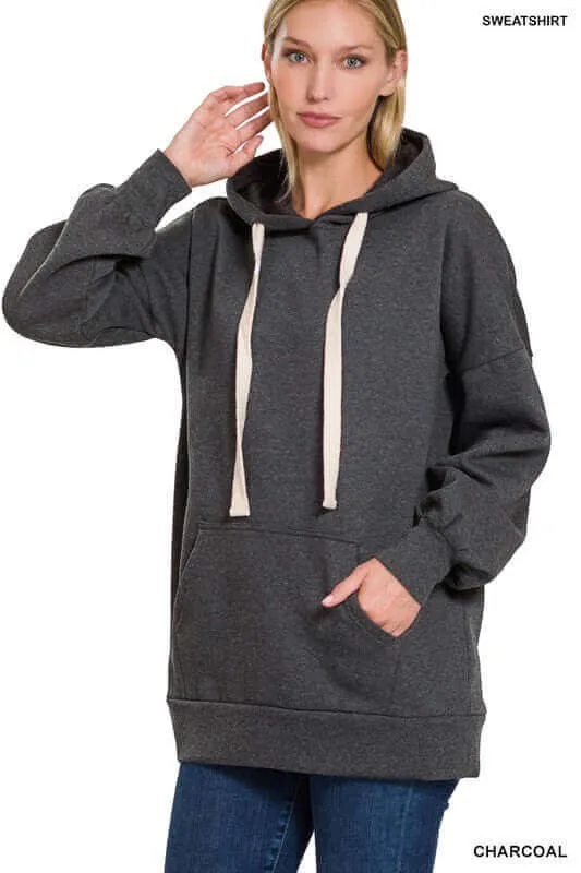 Chic Oversized Longline Oversized Hoodie