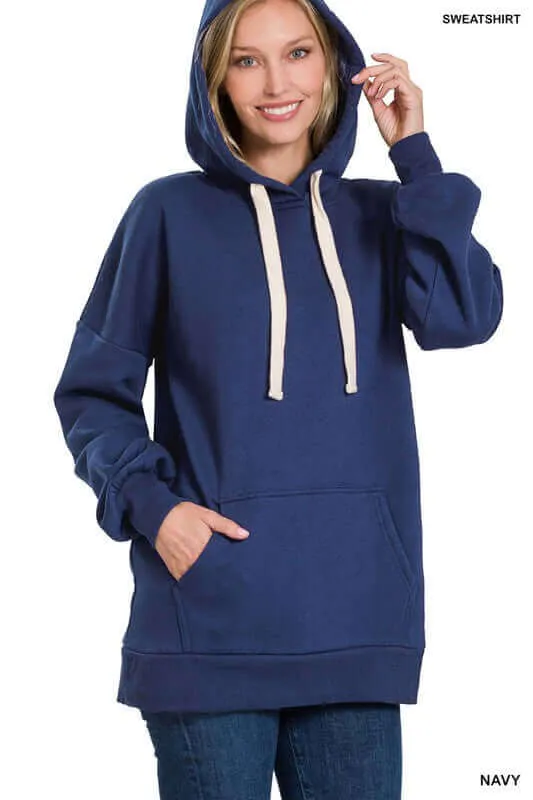Chic Oversized Longline Oversized Hoodie