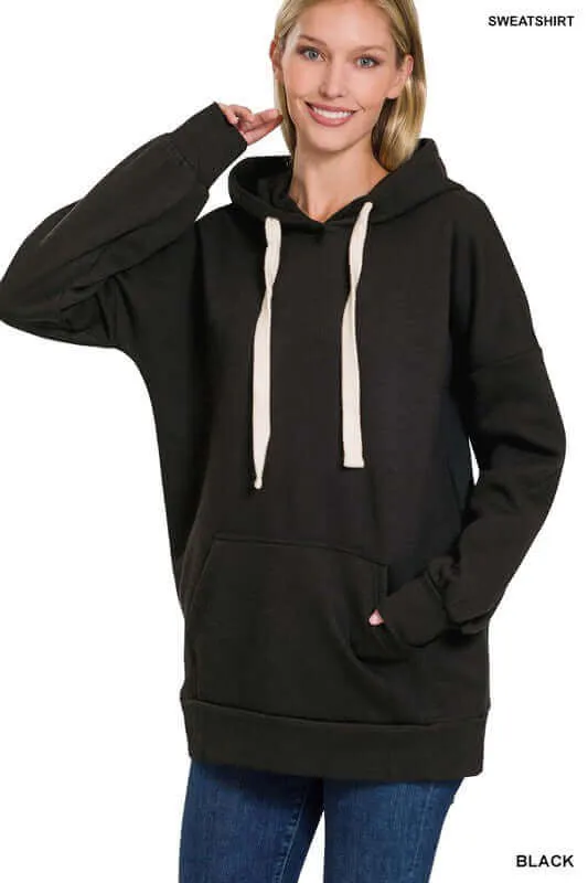 Chic Oversized Longline Oversized Hoodie