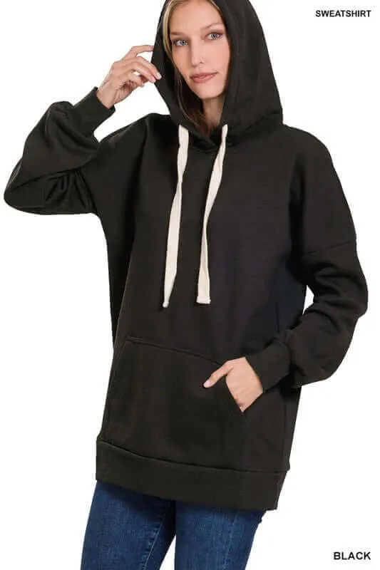 Chic Oversized Longline Oversized Hoodie