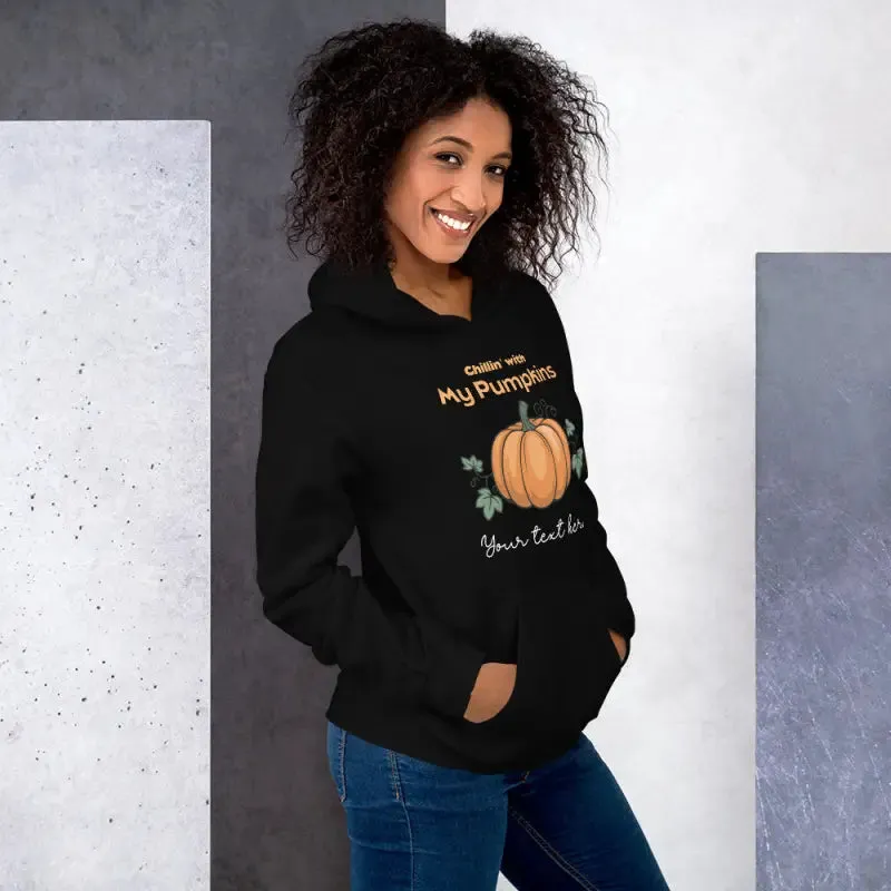 Chic Pumpkins Hoodie Unisex Fashion