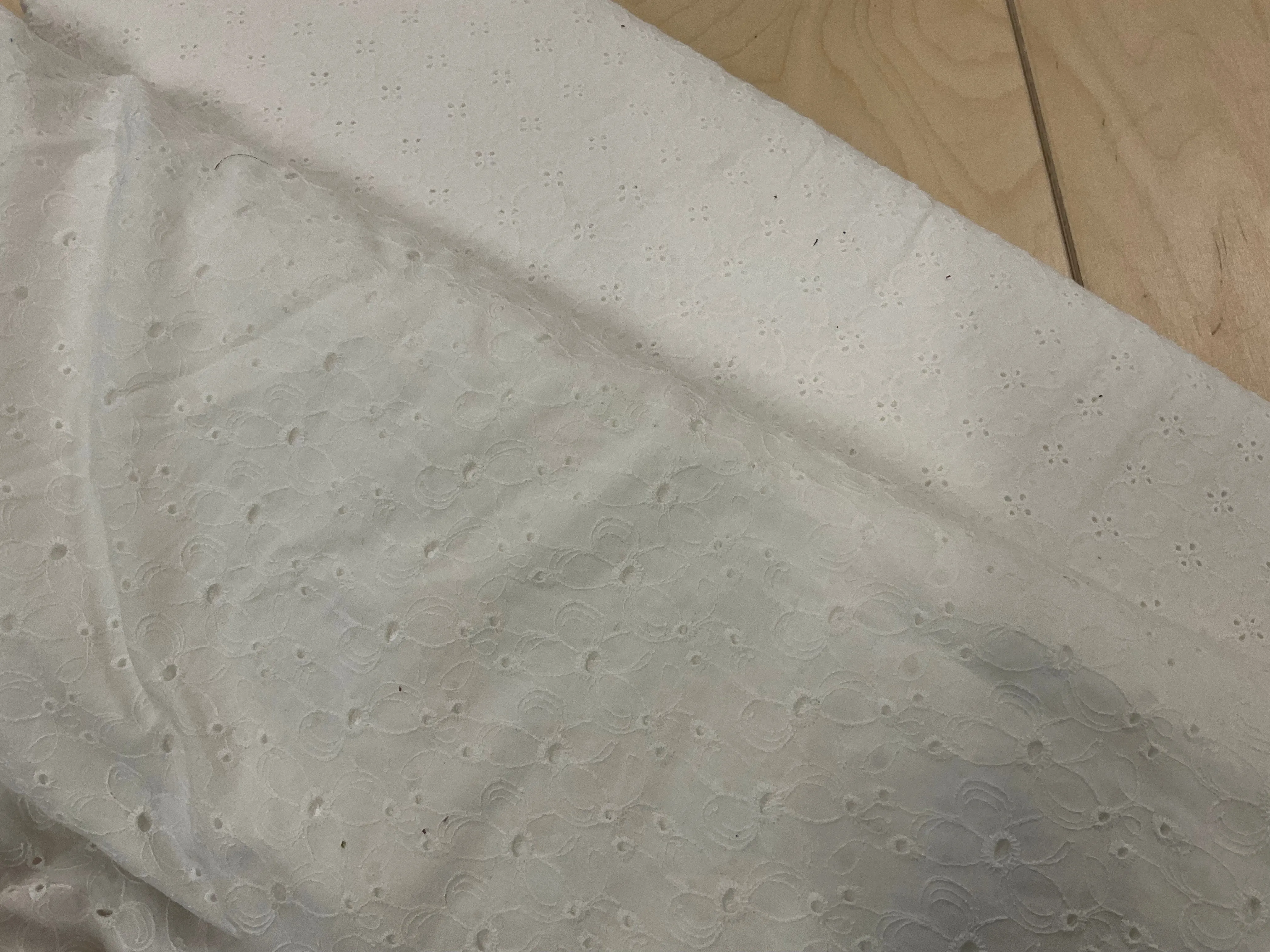 Cotton Broderie Anglaise Fabric