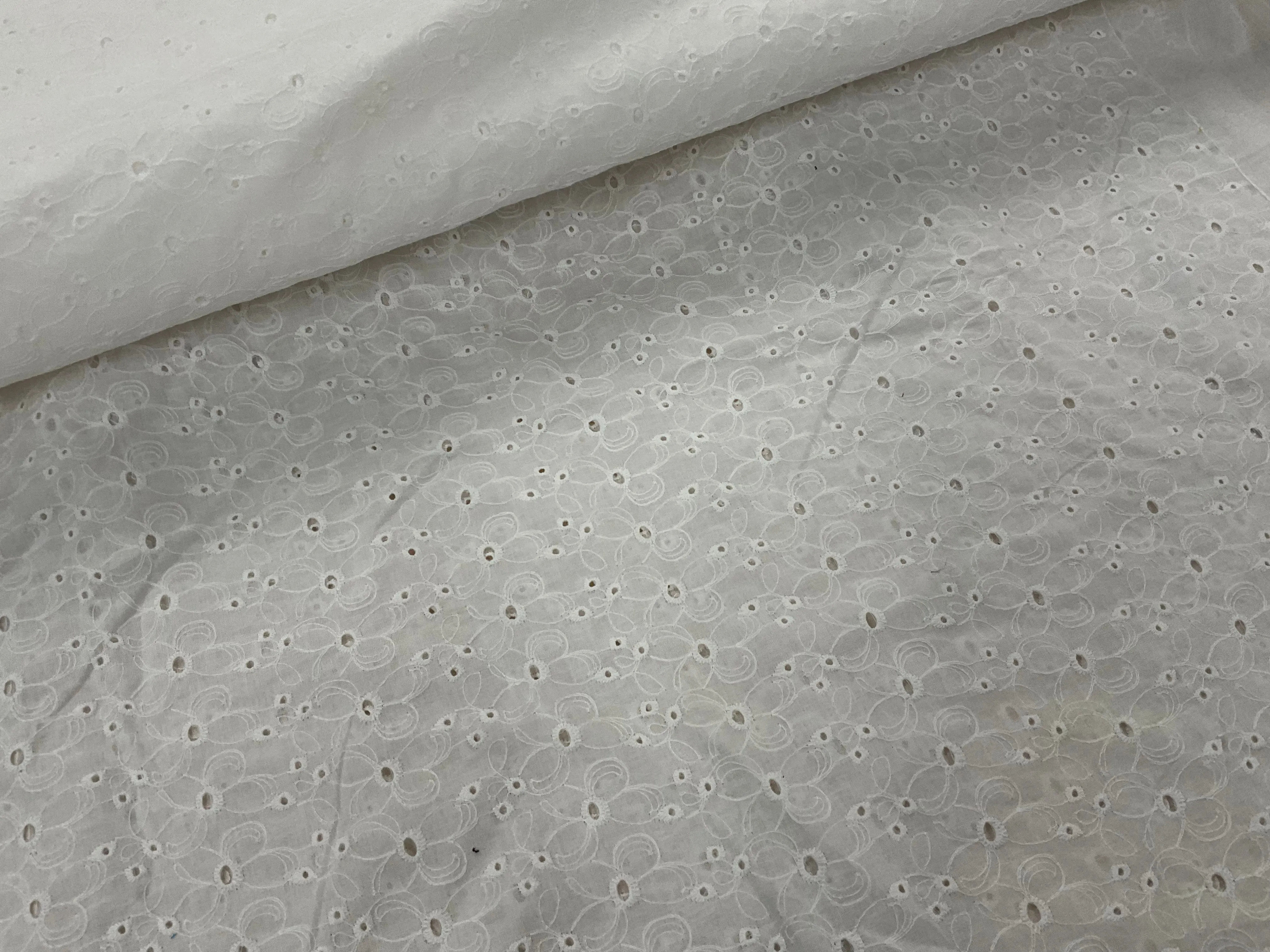 Cotton Broderie Anglaise Fabric