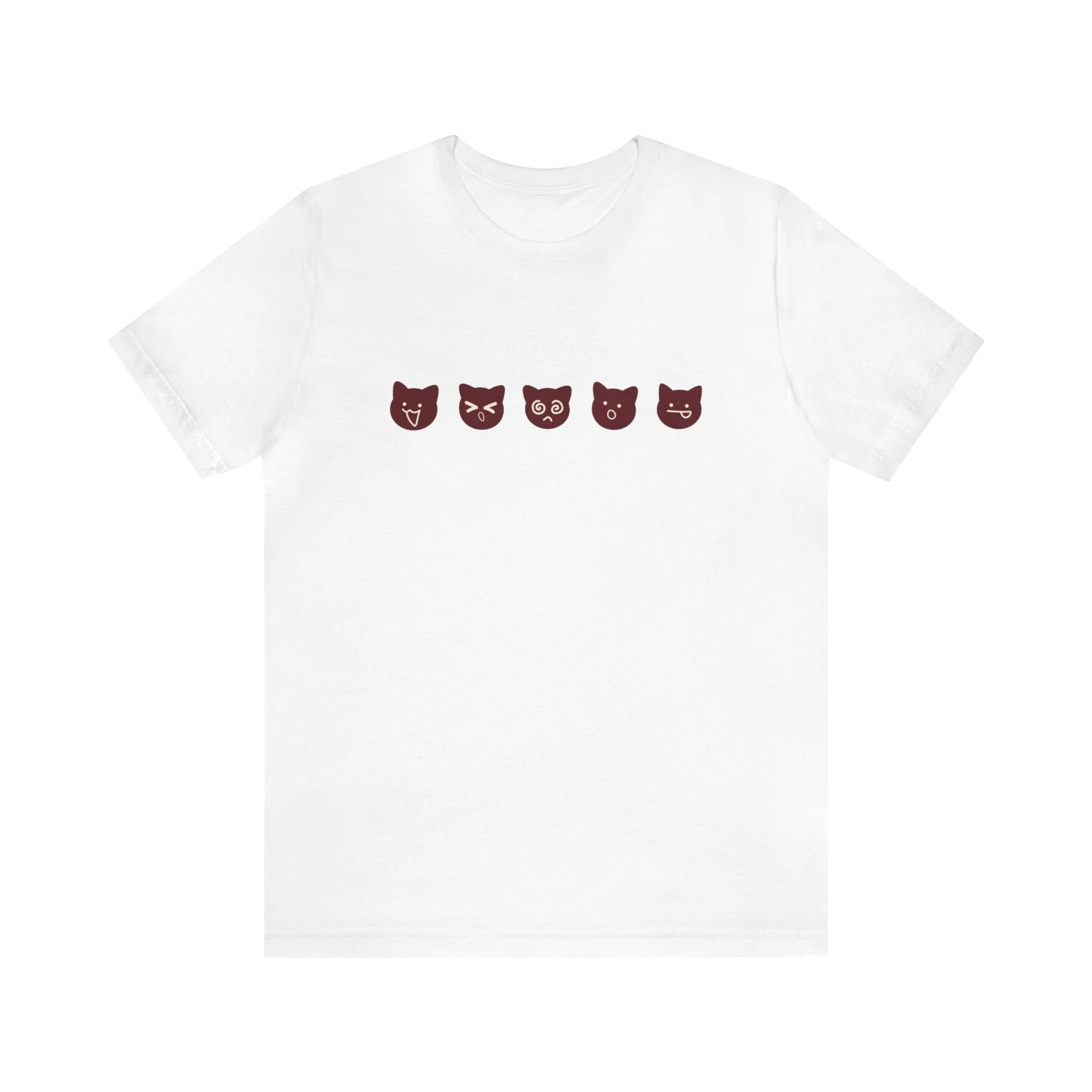 Exclusive Cute Cat Boba Soft Cotton Jersey Short Sleeve Unisex Tee T-shirt