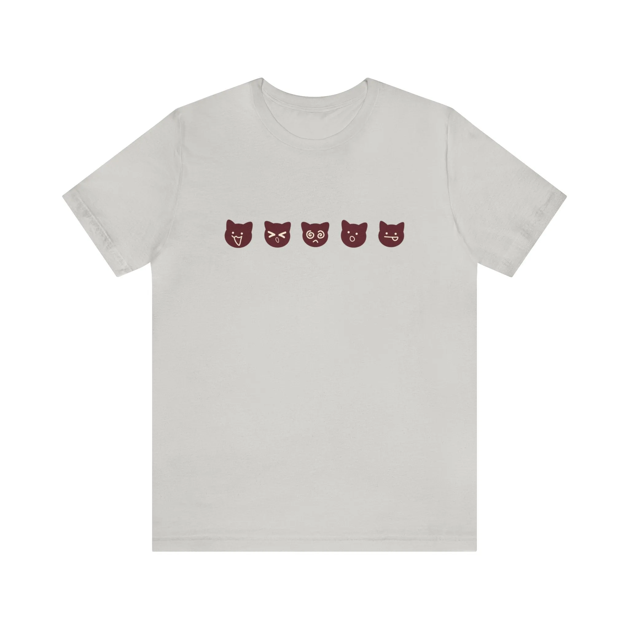 Exclusive Cute Cat Boba Soft Cotton Jersey Short Sleeve Unisex Tee T-shirt