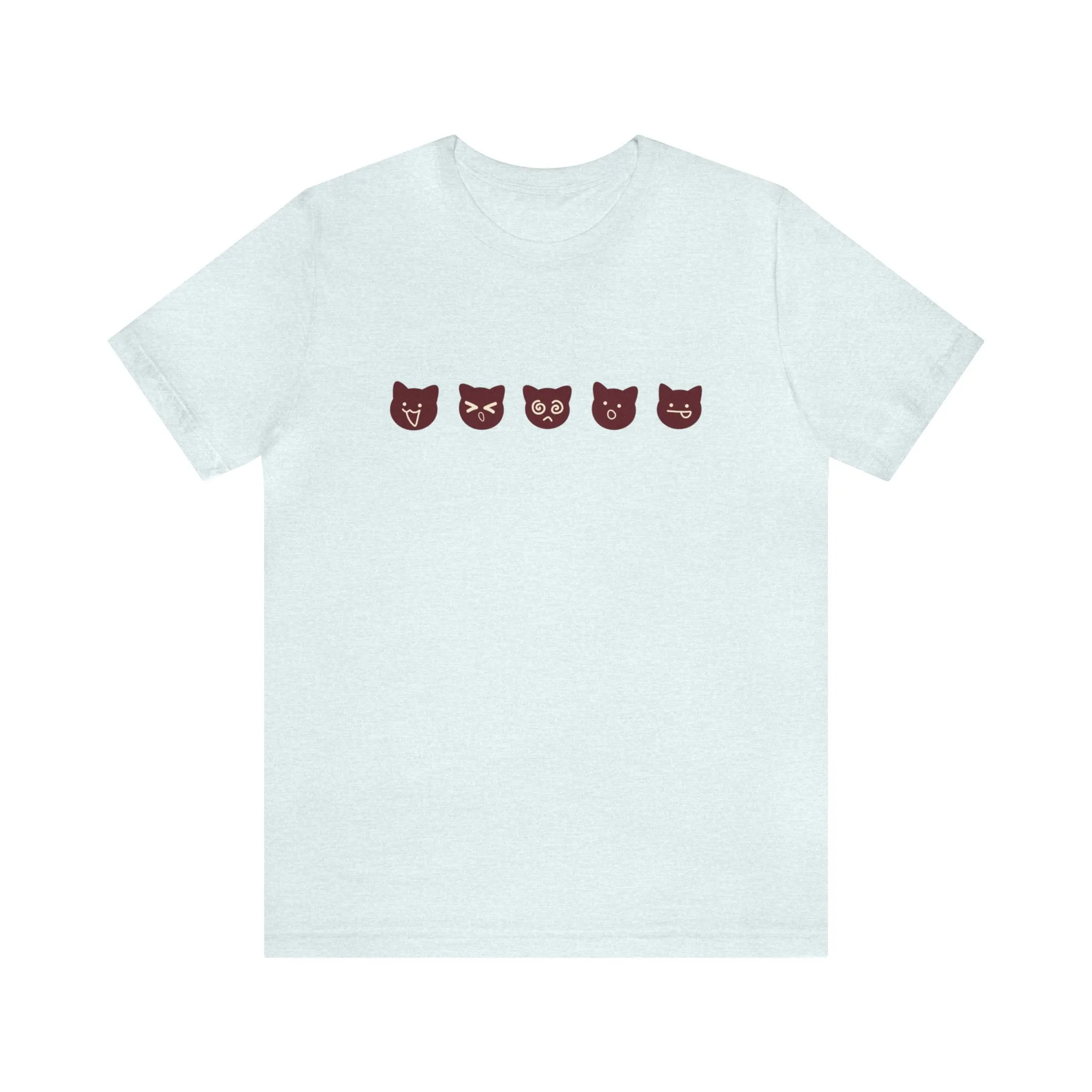 Exclusive Cute Cat Boba Soft Cotton Jersey Short Sleeve Unisex Tee T-shirt