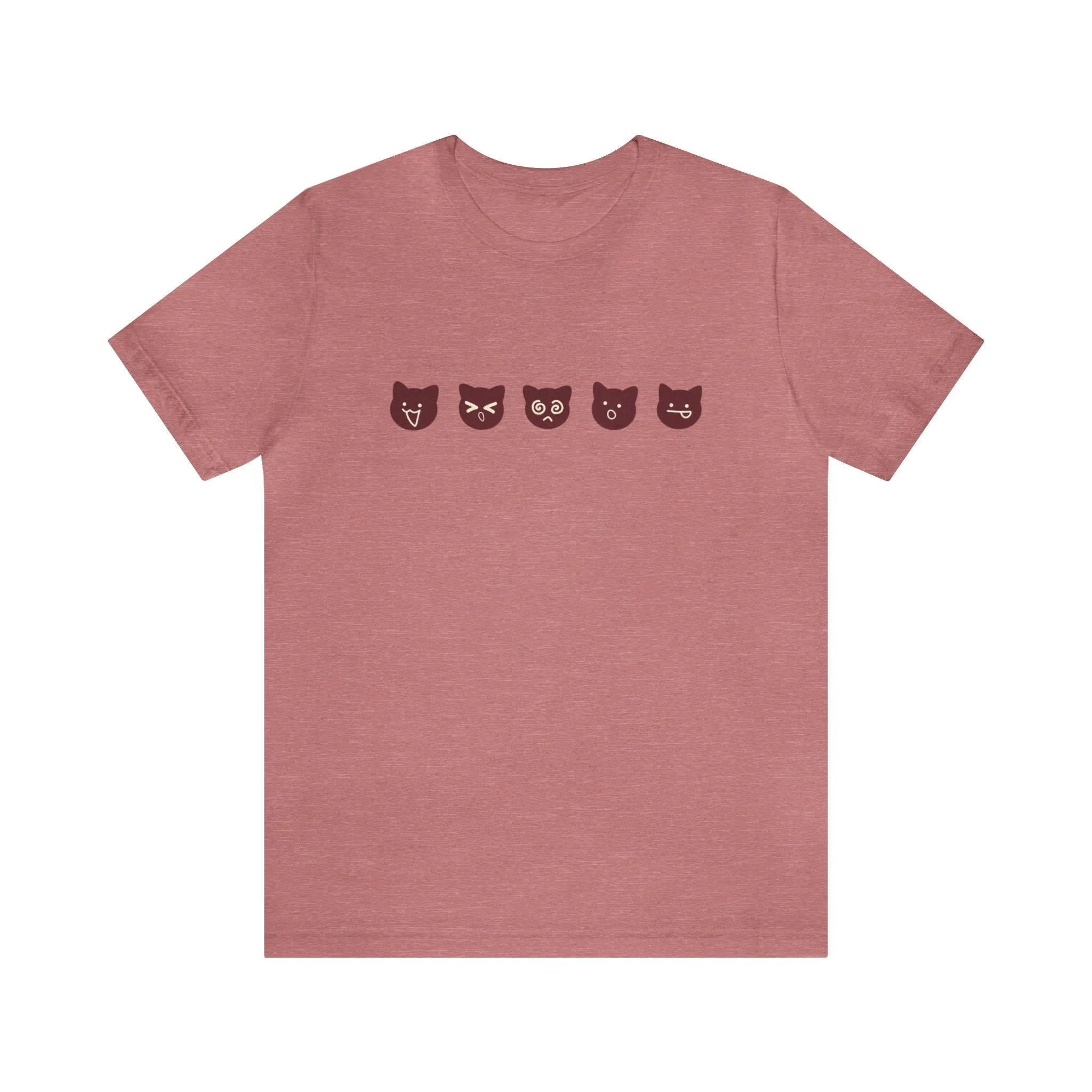 Exclusive Cute Cat Boba Soft Cotton Jersey Short Sleeve Unisex Tee T-shirt