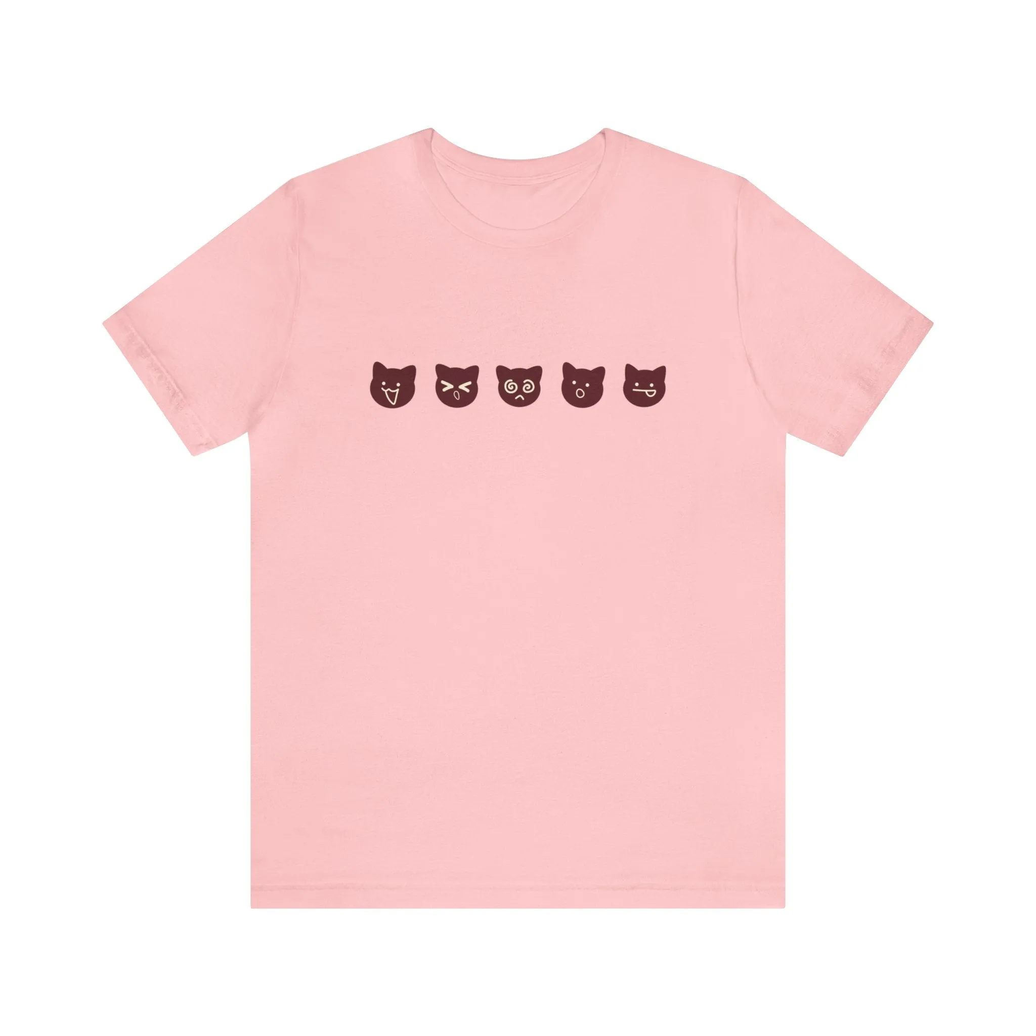 Exclusive Cute Cat Boba Soft Cotton Jersey Short Sleeve Unisex Tee T-shirt