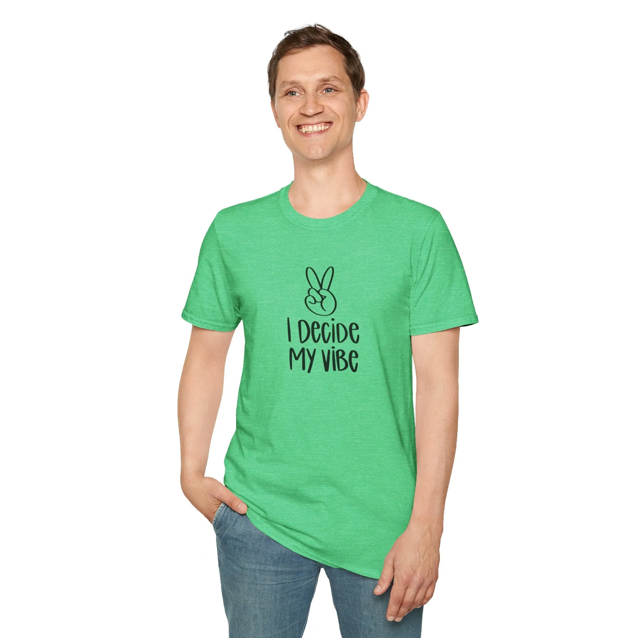 I Decide My Vibe" Soft Style Tshirt