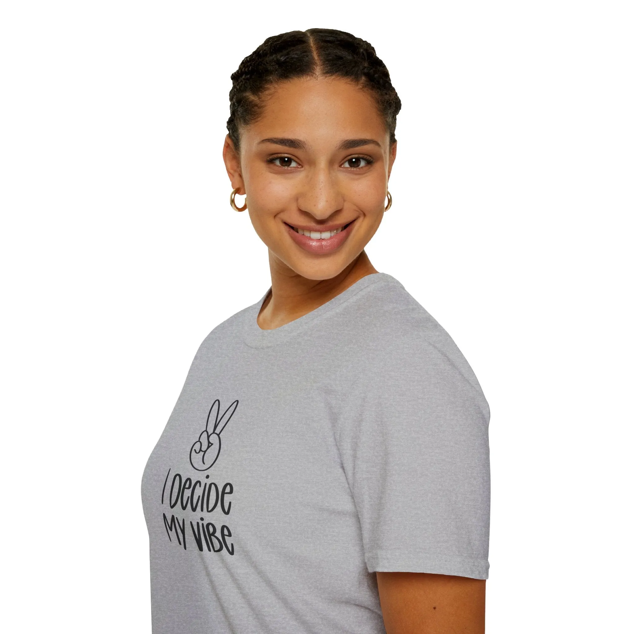 I Decide My Vibe" Soft Style Tshirt