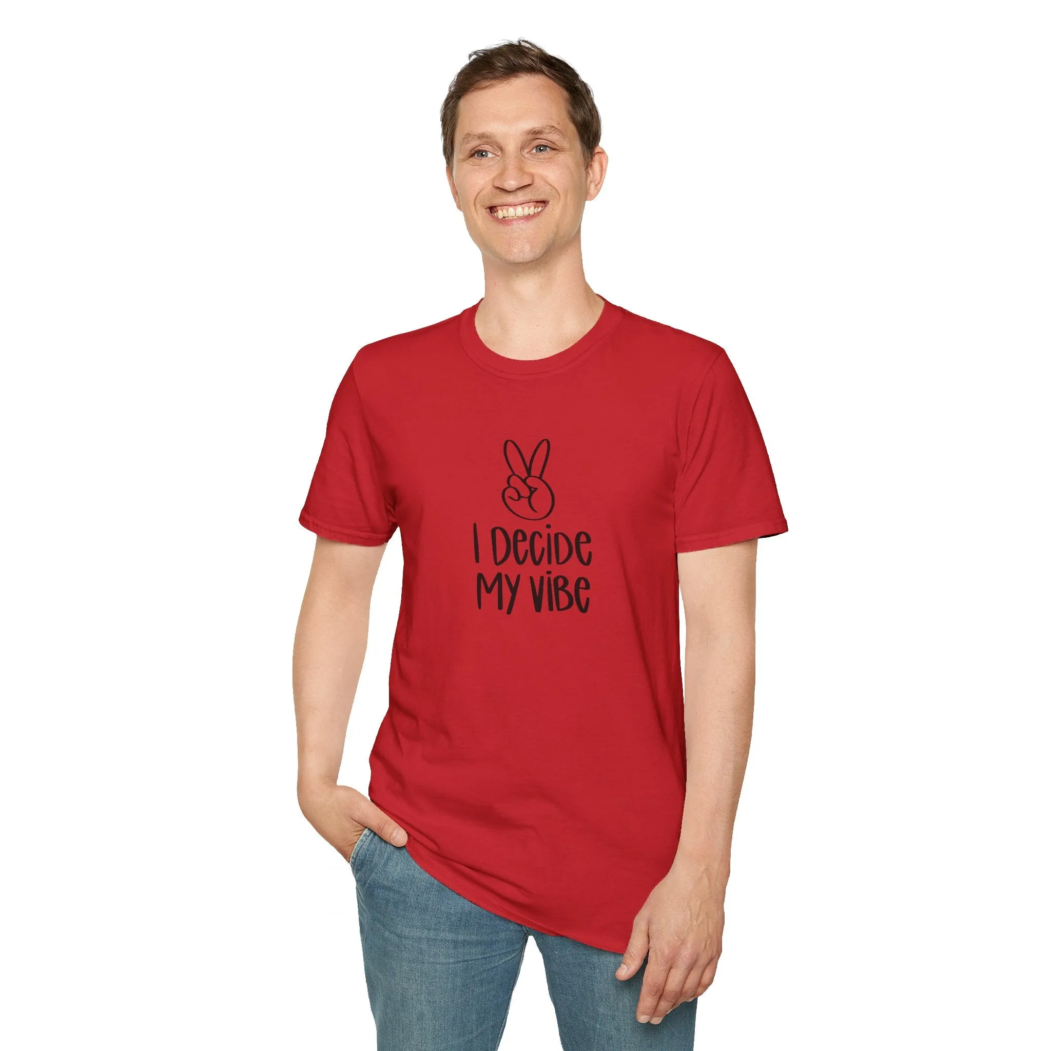 I Decide My Vibe" Soft Style Tshirt