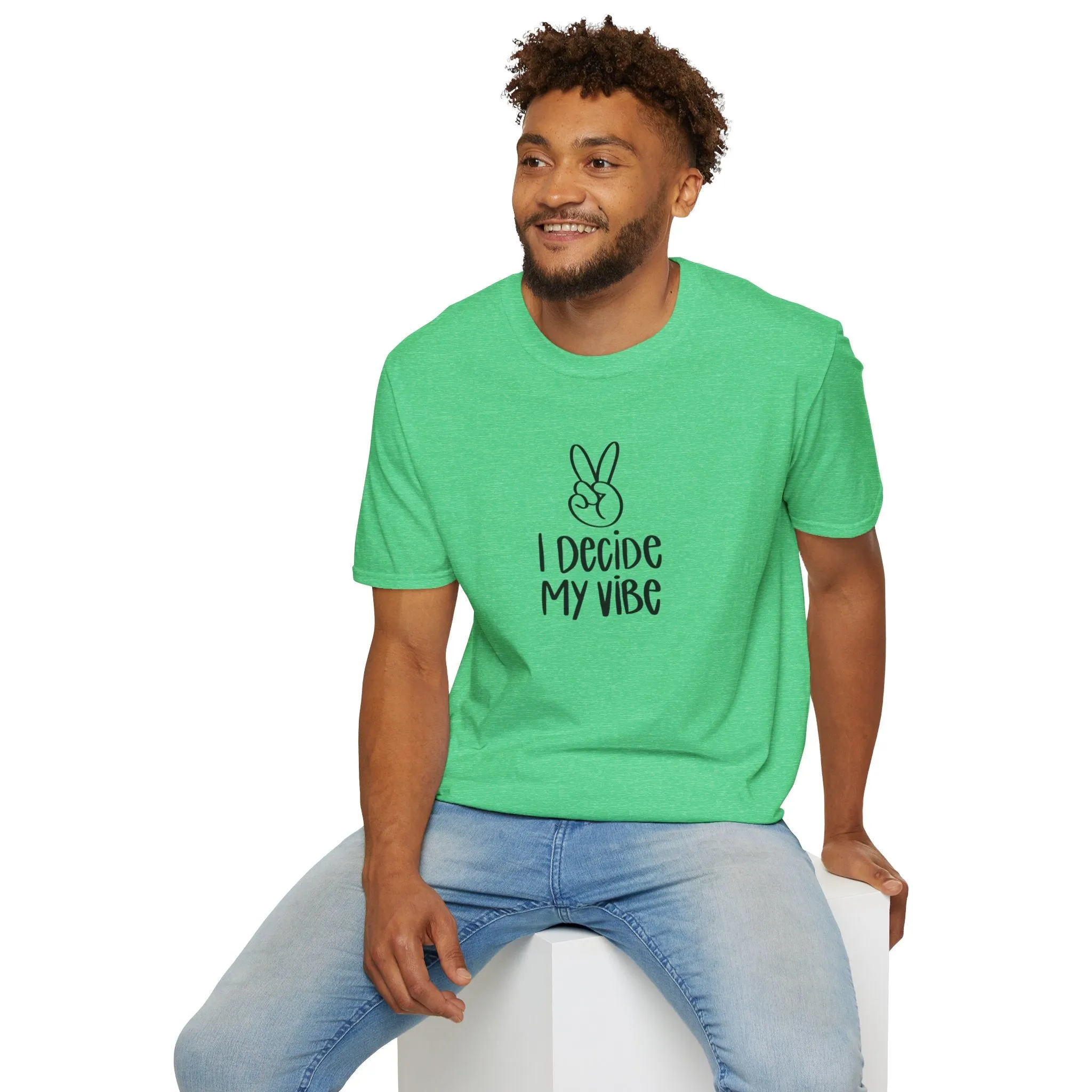 I Decide My Vibe" Soft Style Tshirt