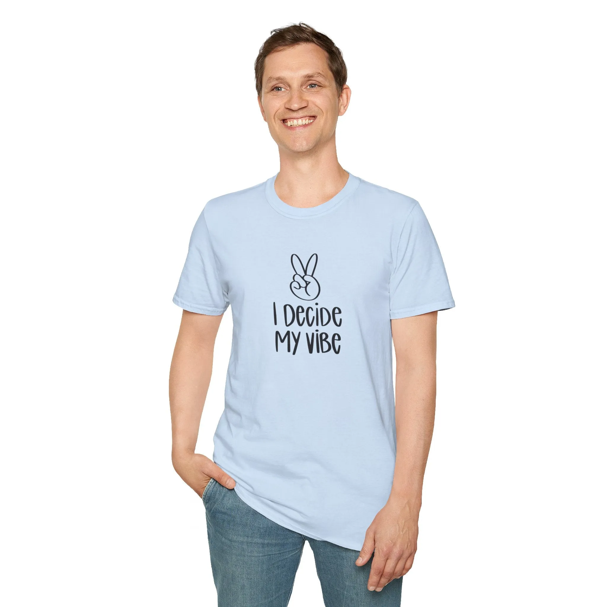 I Decide My Vibe" Soft Style Tshirt