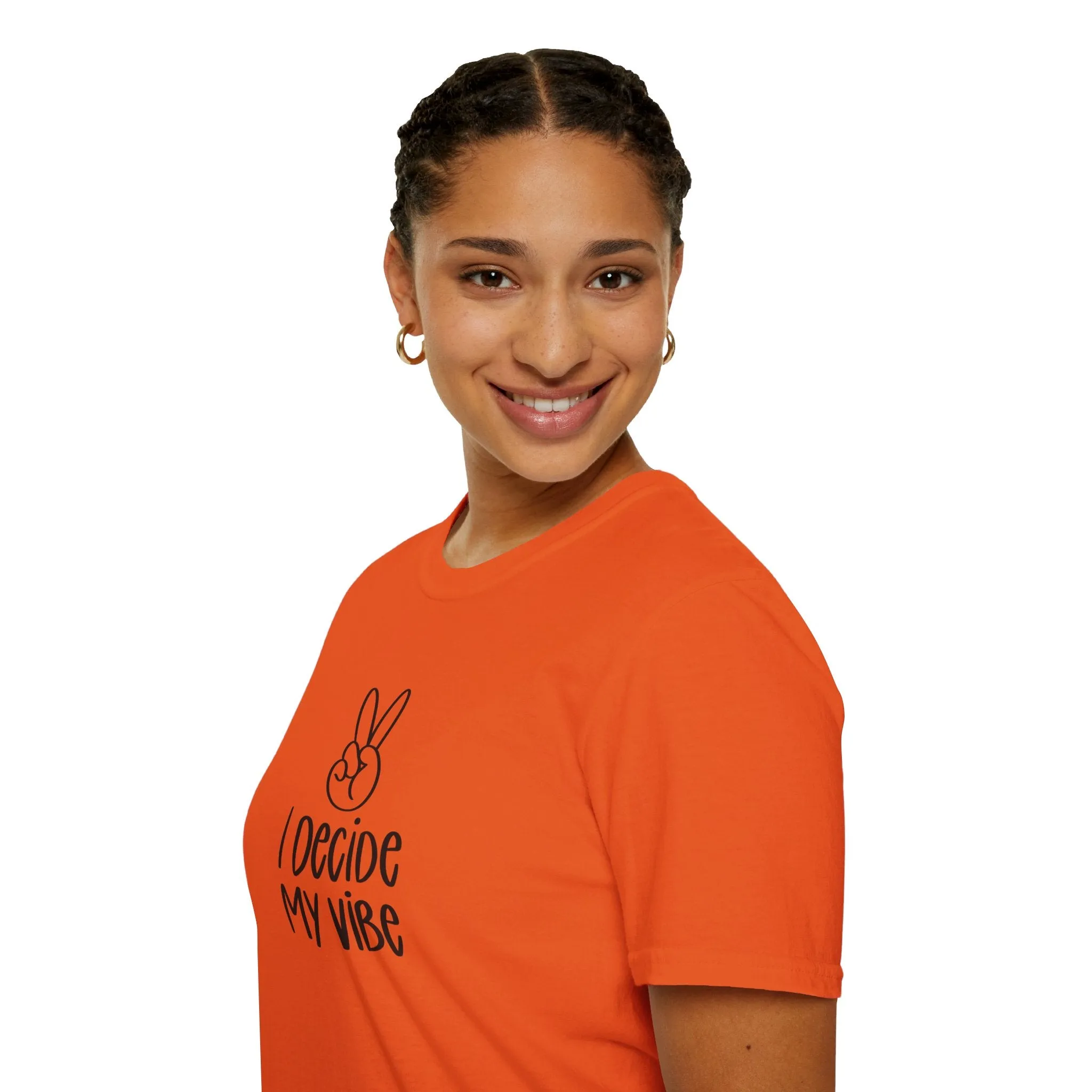 I Decide My Vibe" Soft Style Tshirt