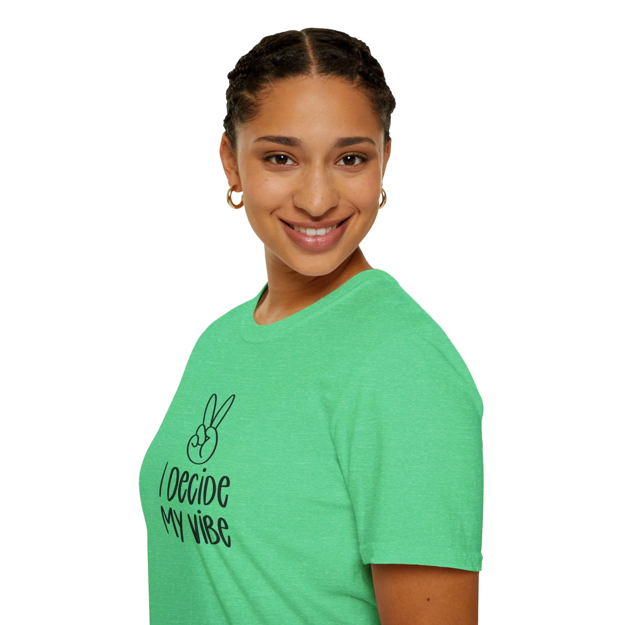 I Decide My Vibe" Soft Style Tshirt