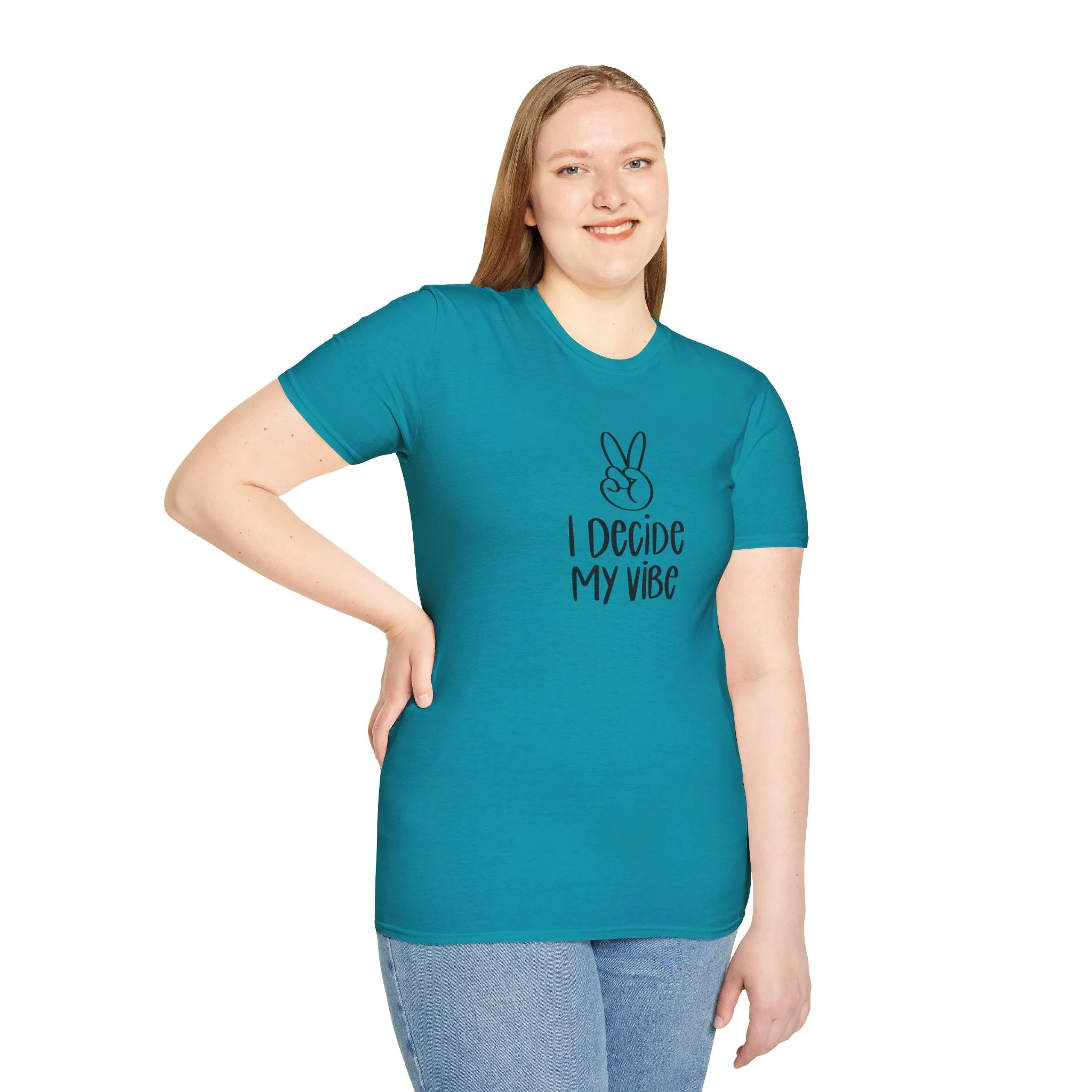 I Decide My Vibe" Soft Style Tshirt