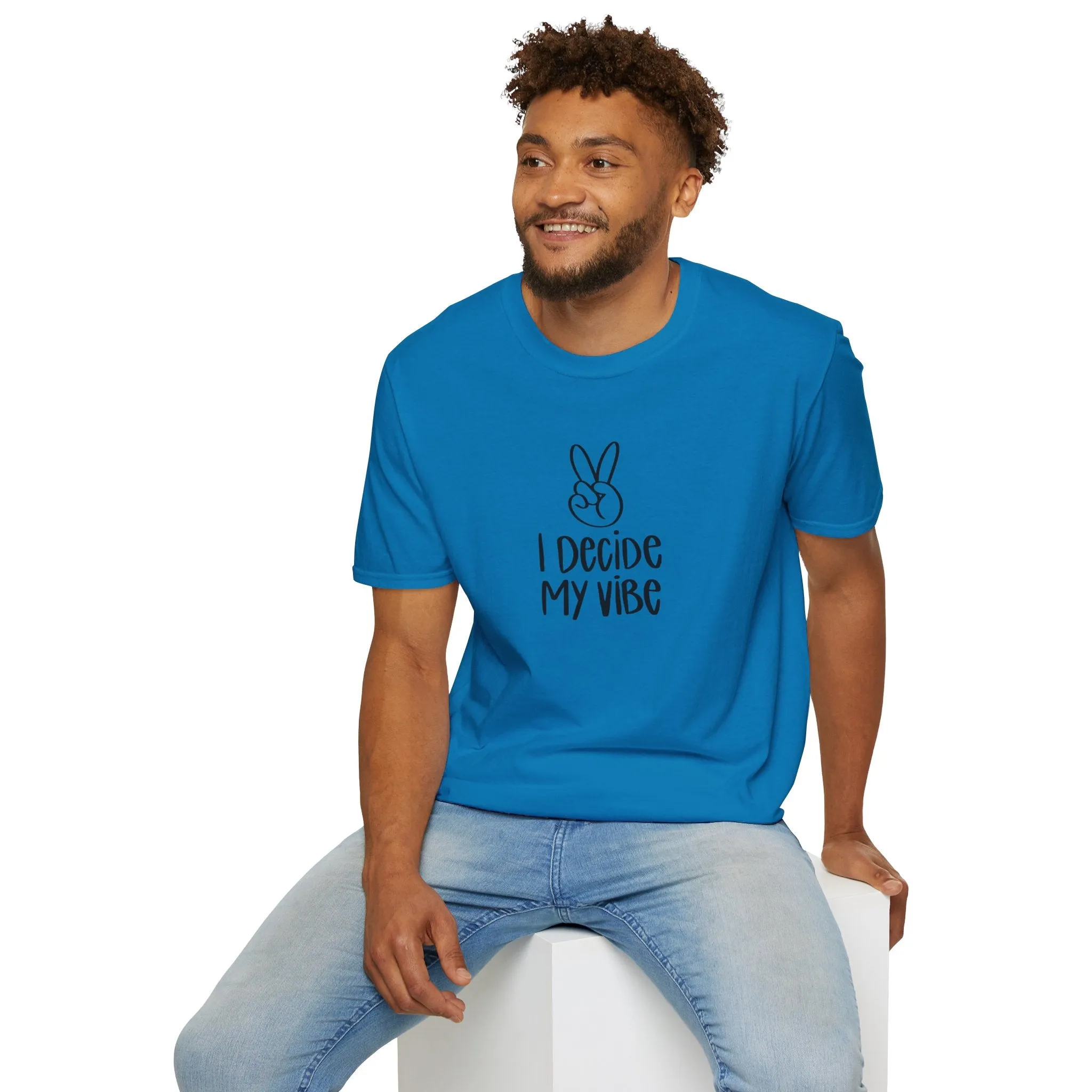 I Decide My Vibe" Soft Style Tshirt