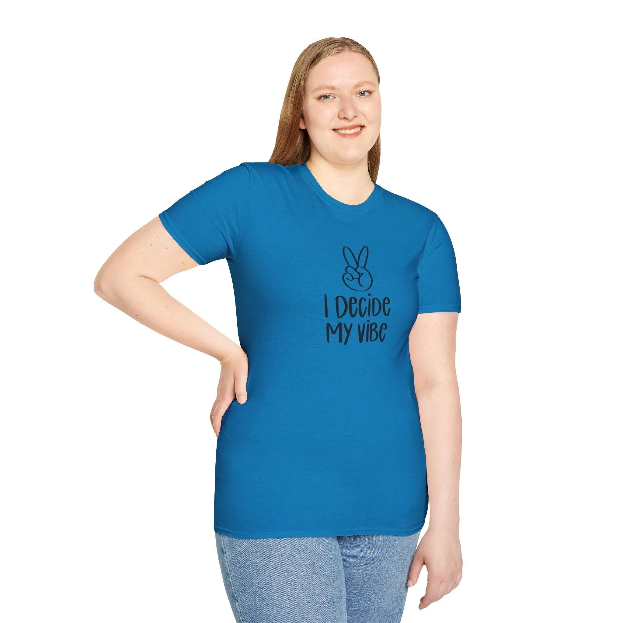 I Decide My Vibe" Soft Style Tshirt