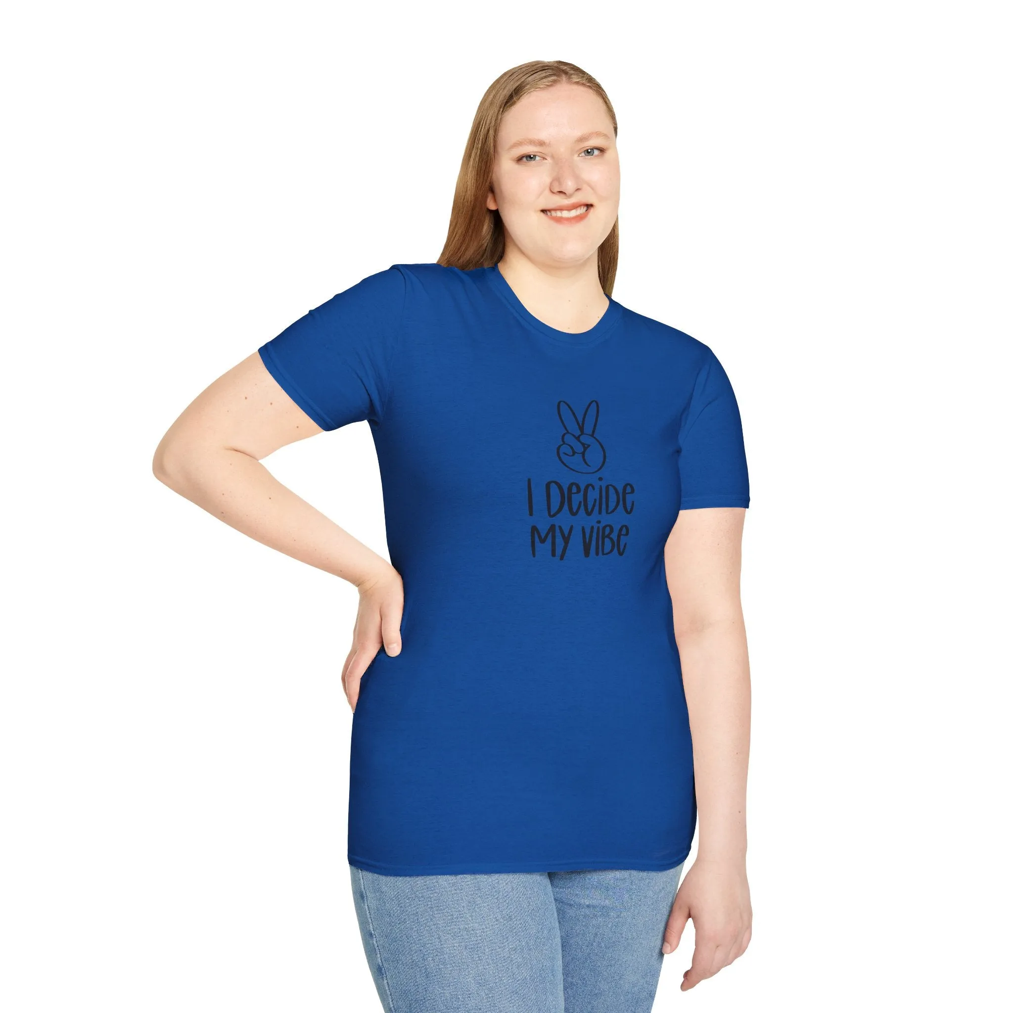 I Decide My Vibe" Soft Style Tshirt