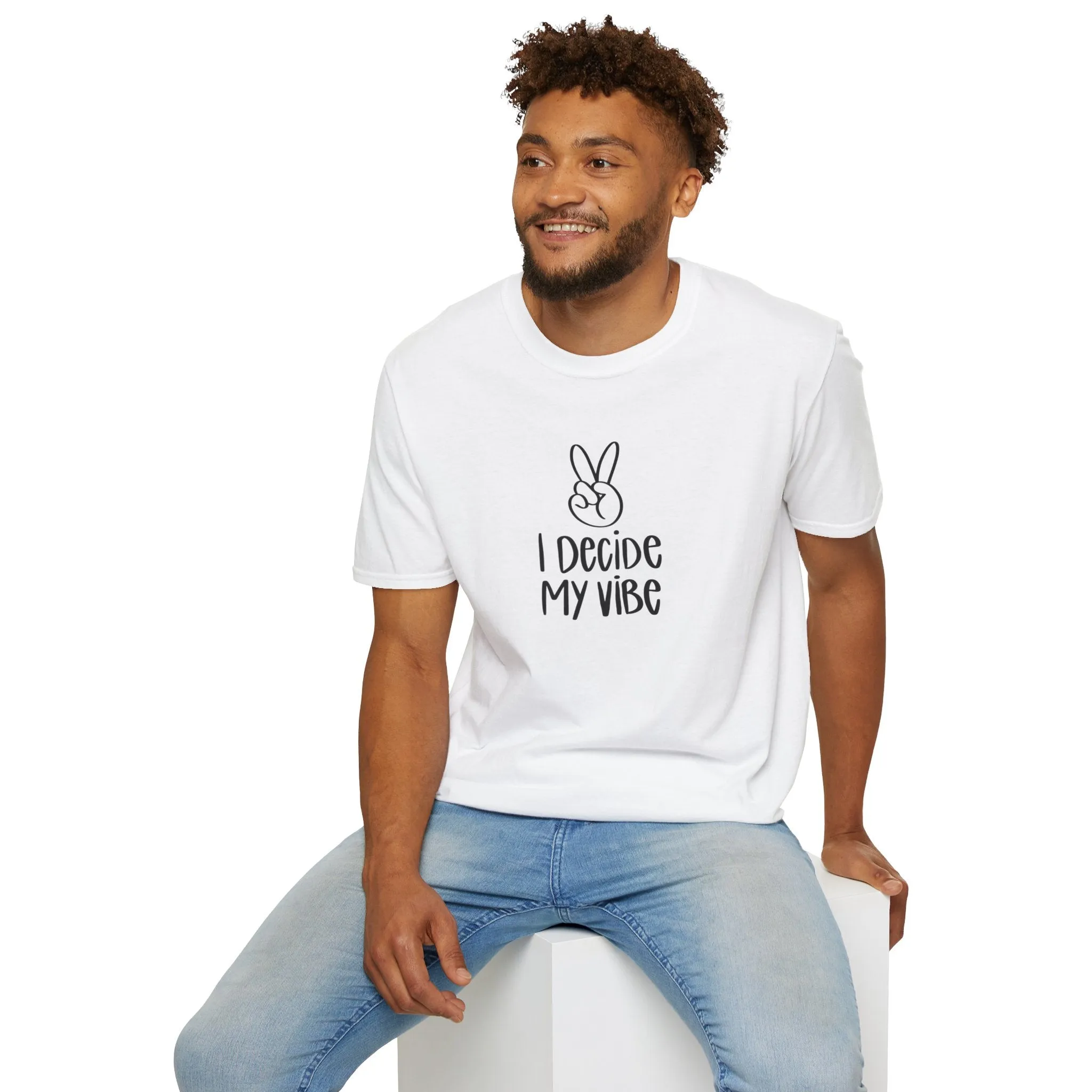 I Decide My Vibe" Soft Style Tshirt