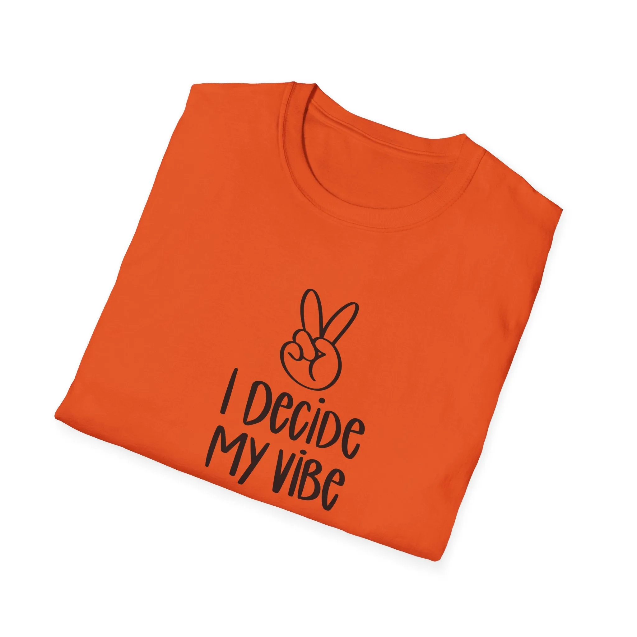 I Decide My Vibe" Soft Style Tshirt