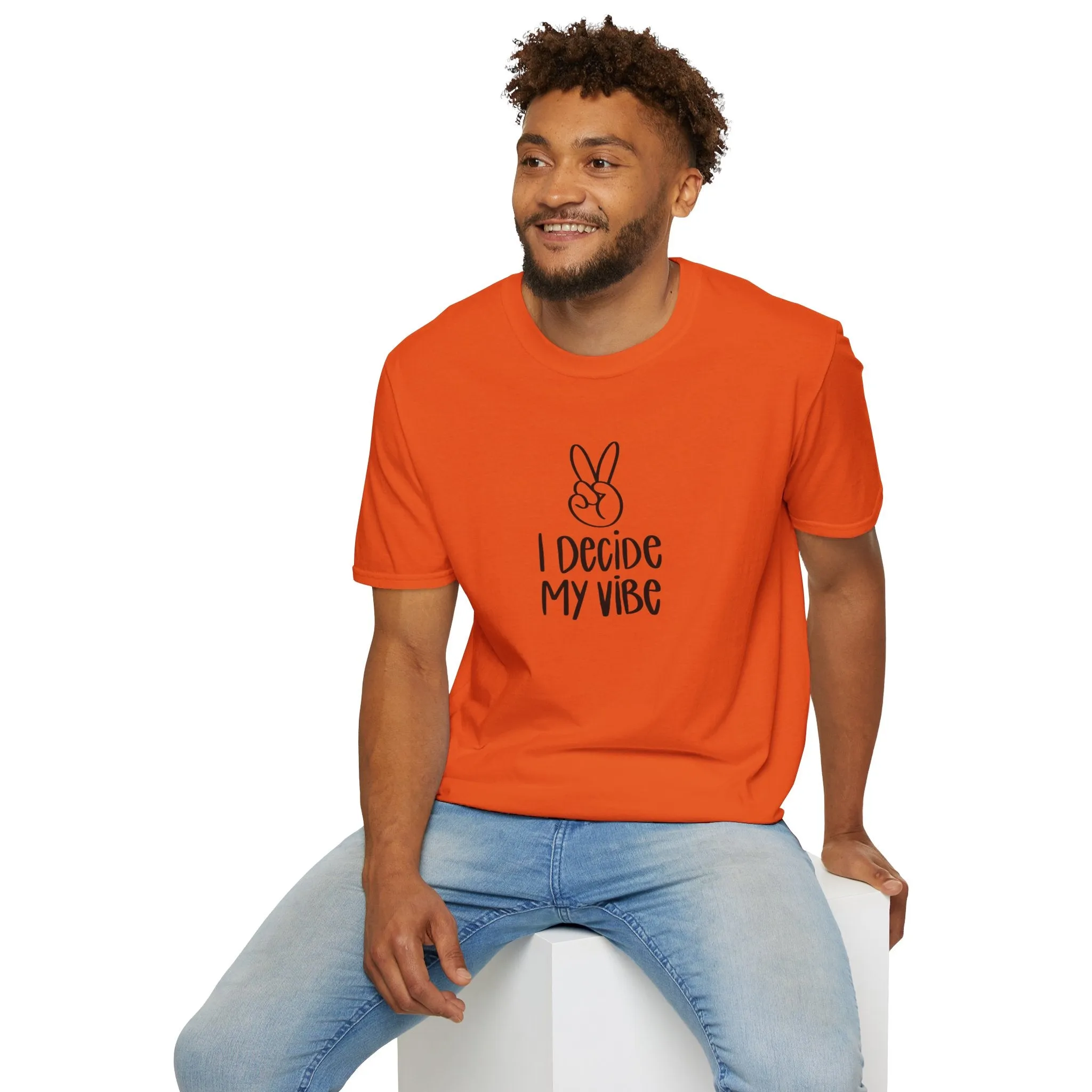 I Decide My Vibe" Soft Style Tshirt