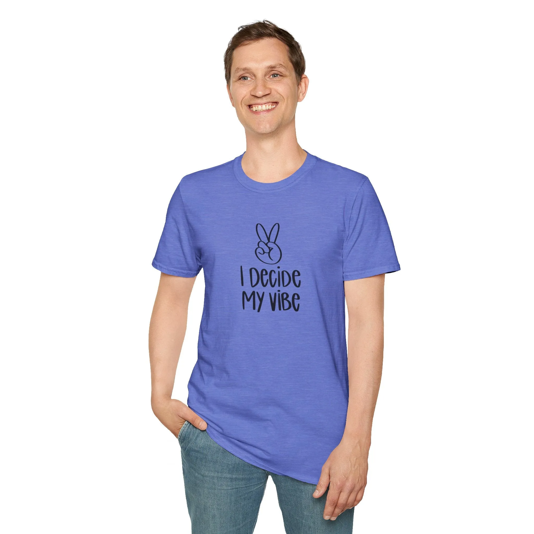 I Decide My Vibe" Soft Style Tshirt