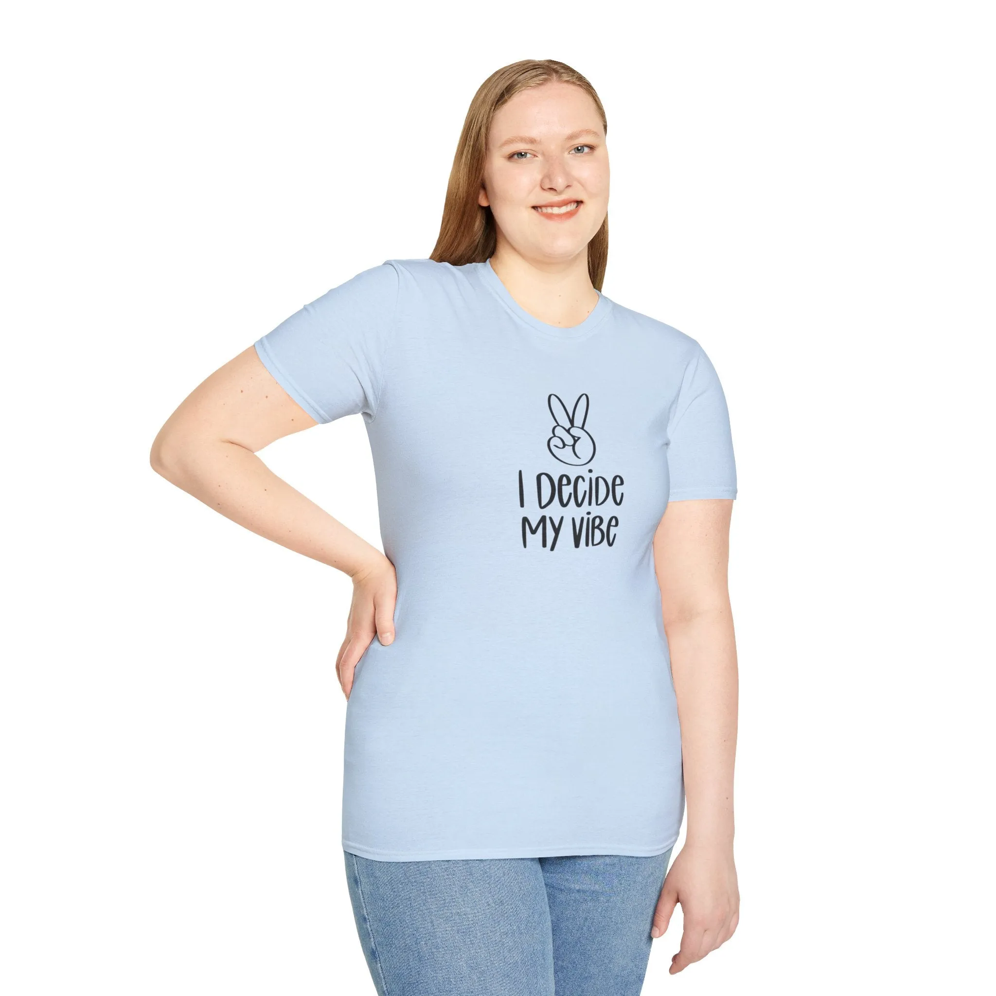 I Decide My Vibe" Soft Style Tshirt