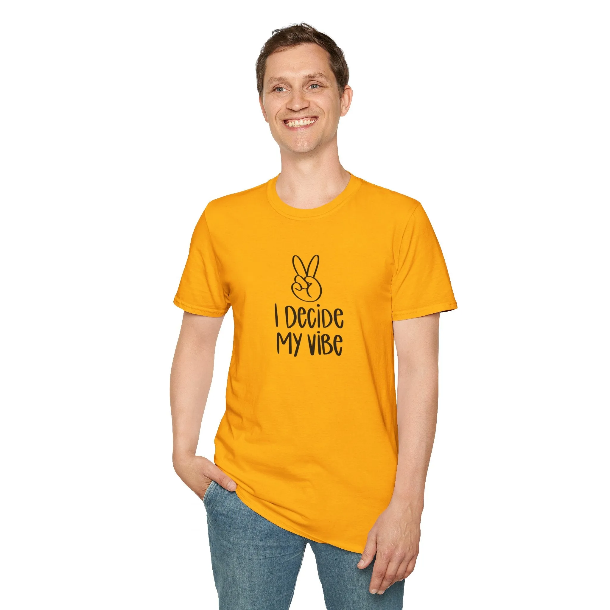 I Decide My Vibe" Soft Style Tshirt