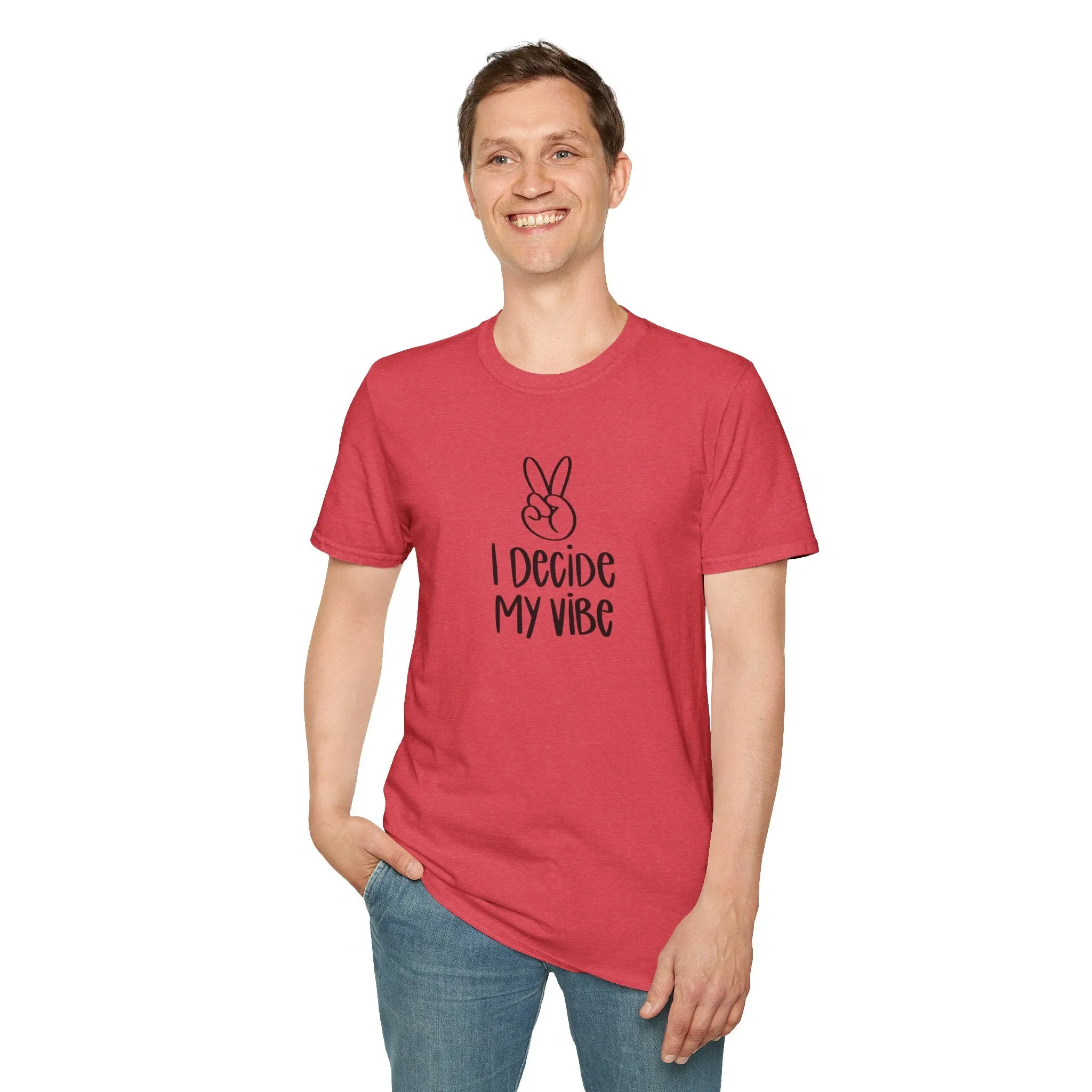 I Decide My Vibe" Soft Style Tshirt