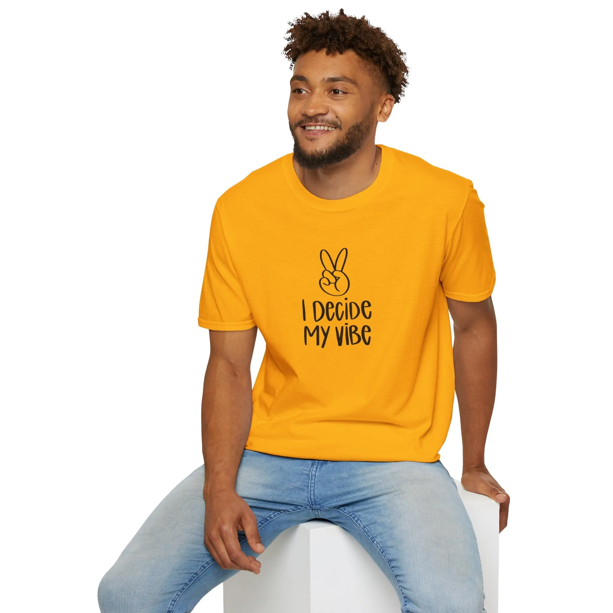 I Decide My Vibe" Soft Style Tshirt