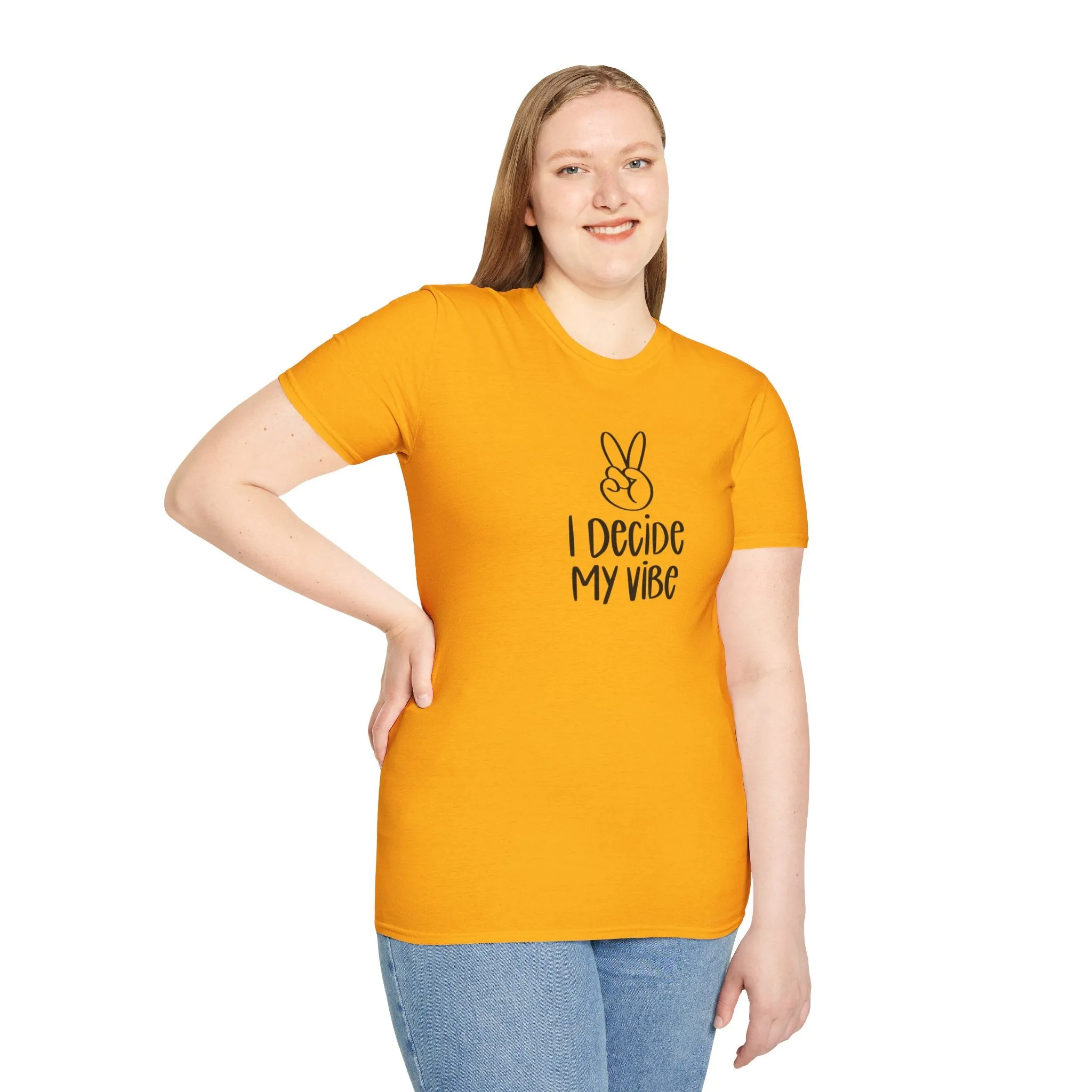 I Decide My Vibe" Soft Style Tshirt