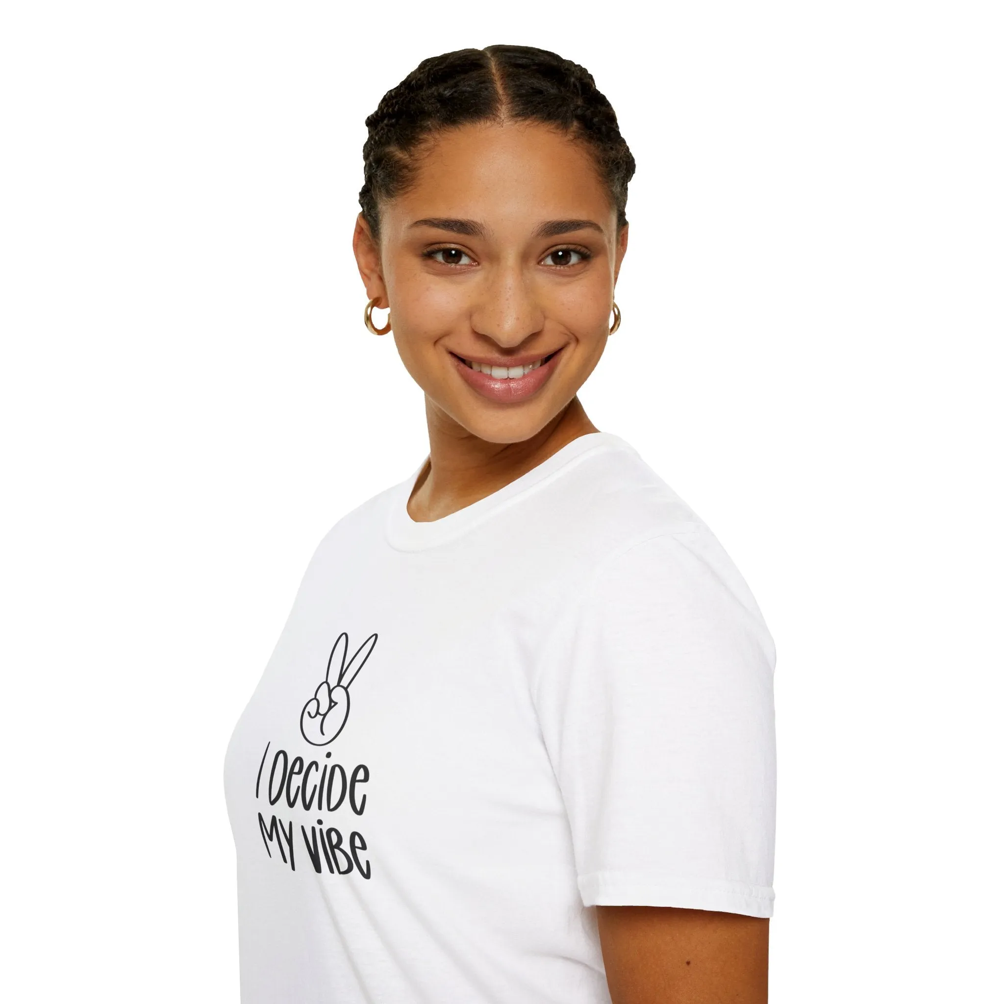I Decide My Vibe" Soft Style Tshirt