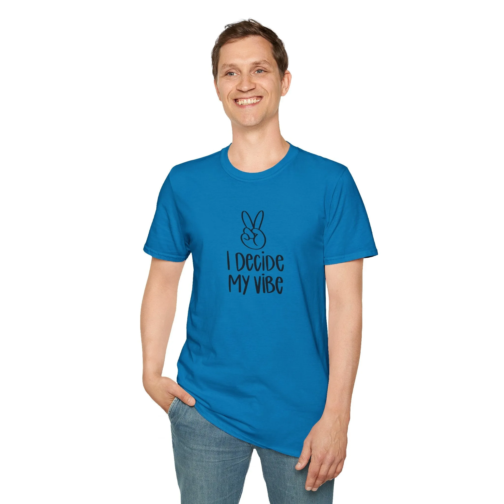 I Decide My Vibe" Soft Style Tshirt
