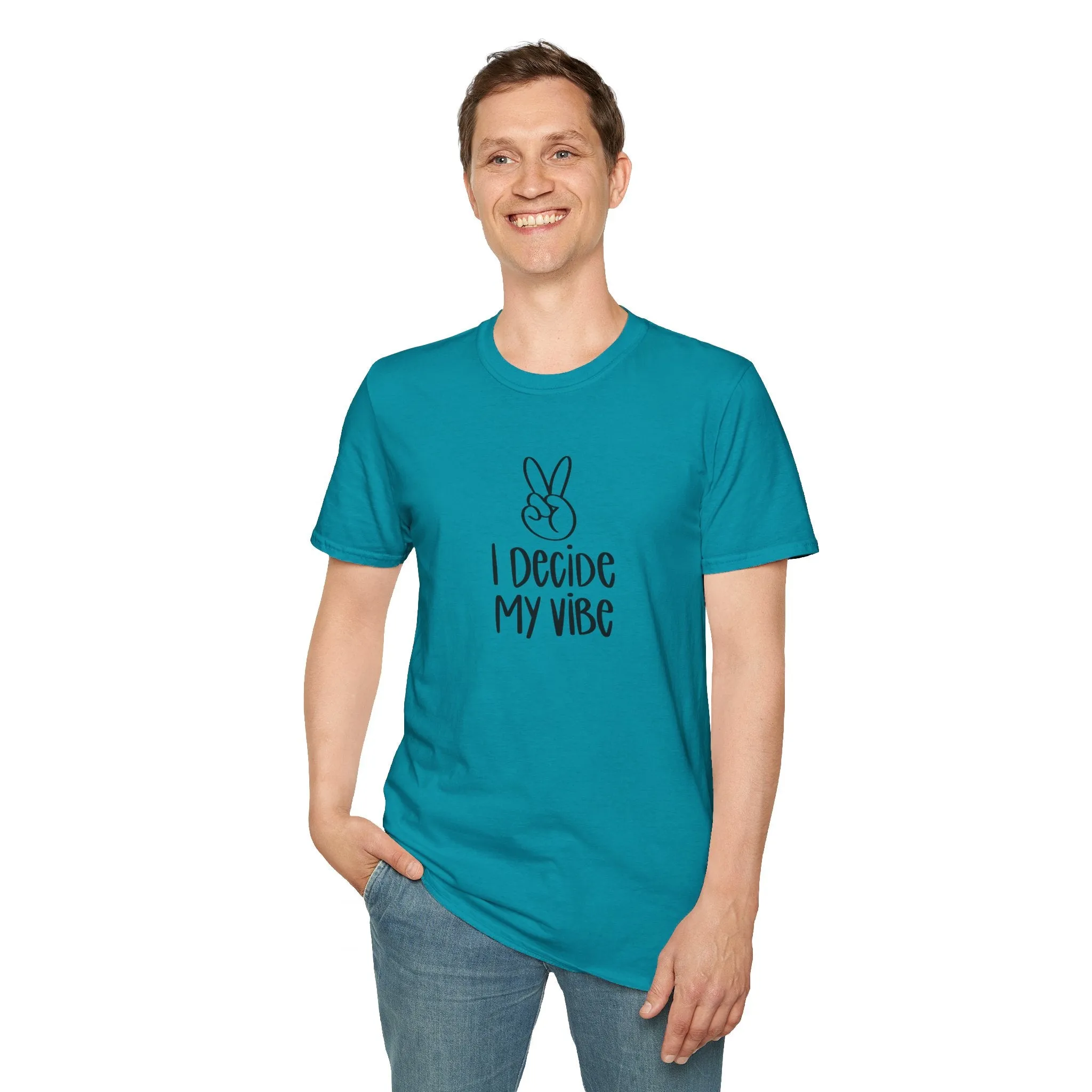 I Decide My Vibe" Soft Style Tshirt