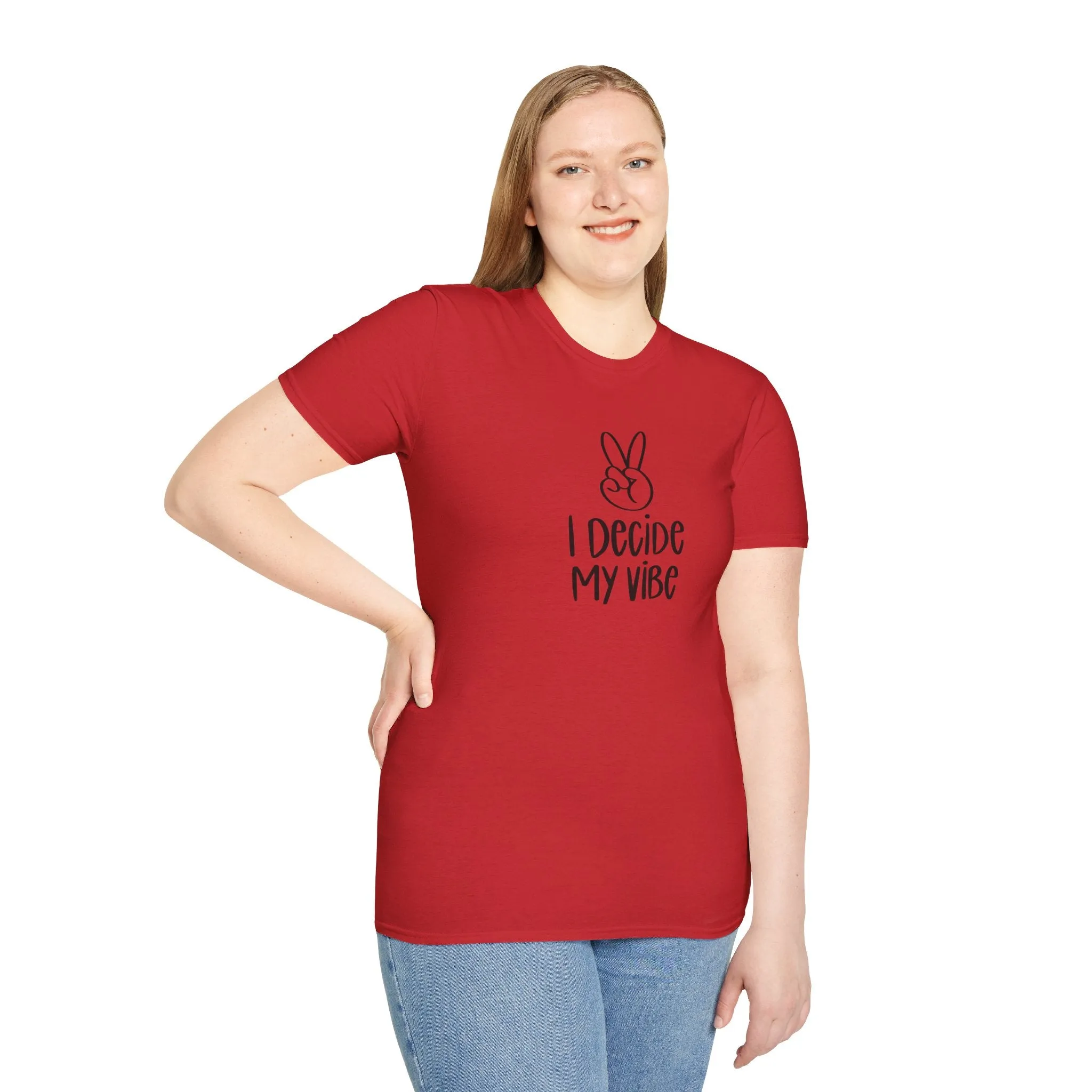 I Decide My Vibe" Soft Style Tshirt