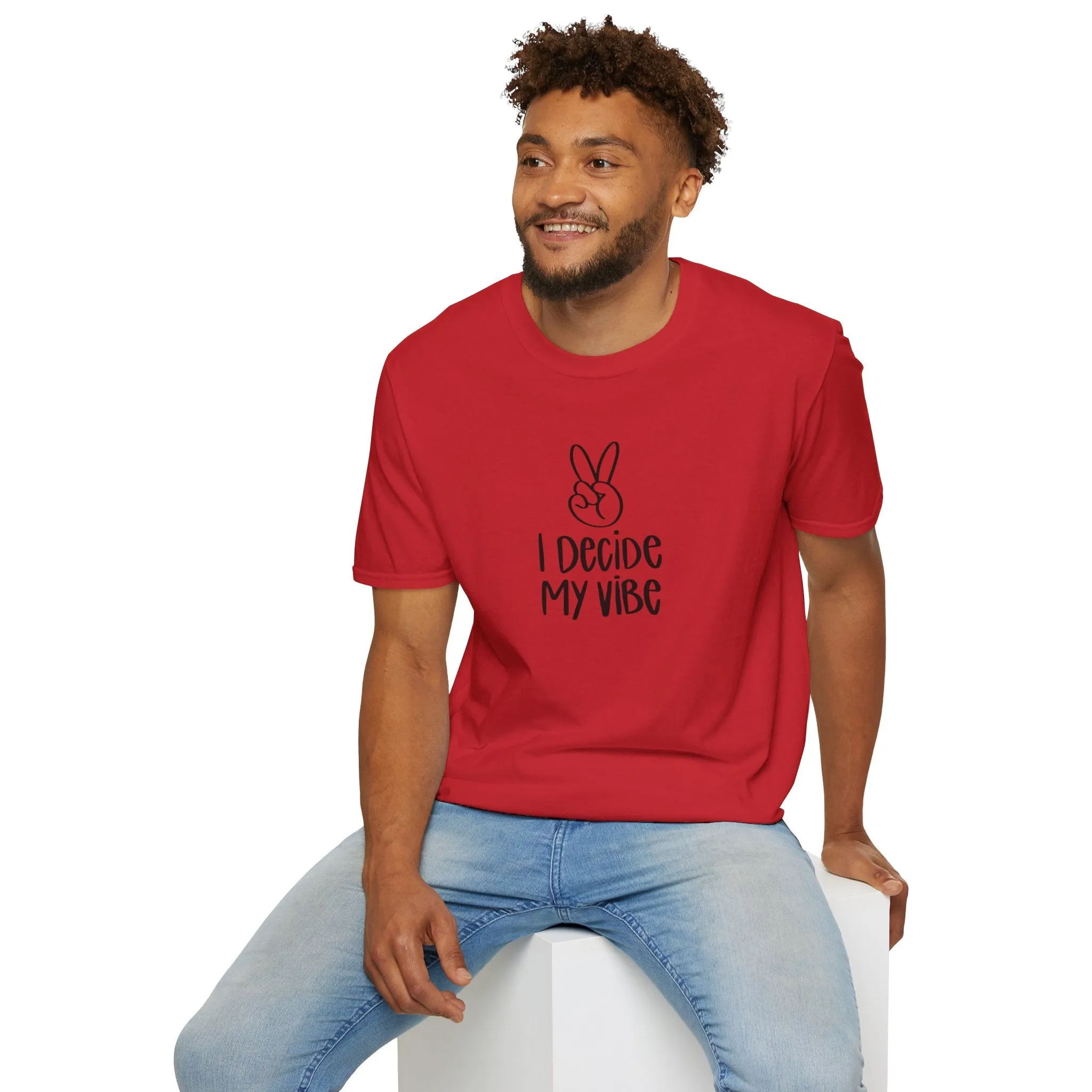 I Decide My Vibe" Soft Style Tshirt