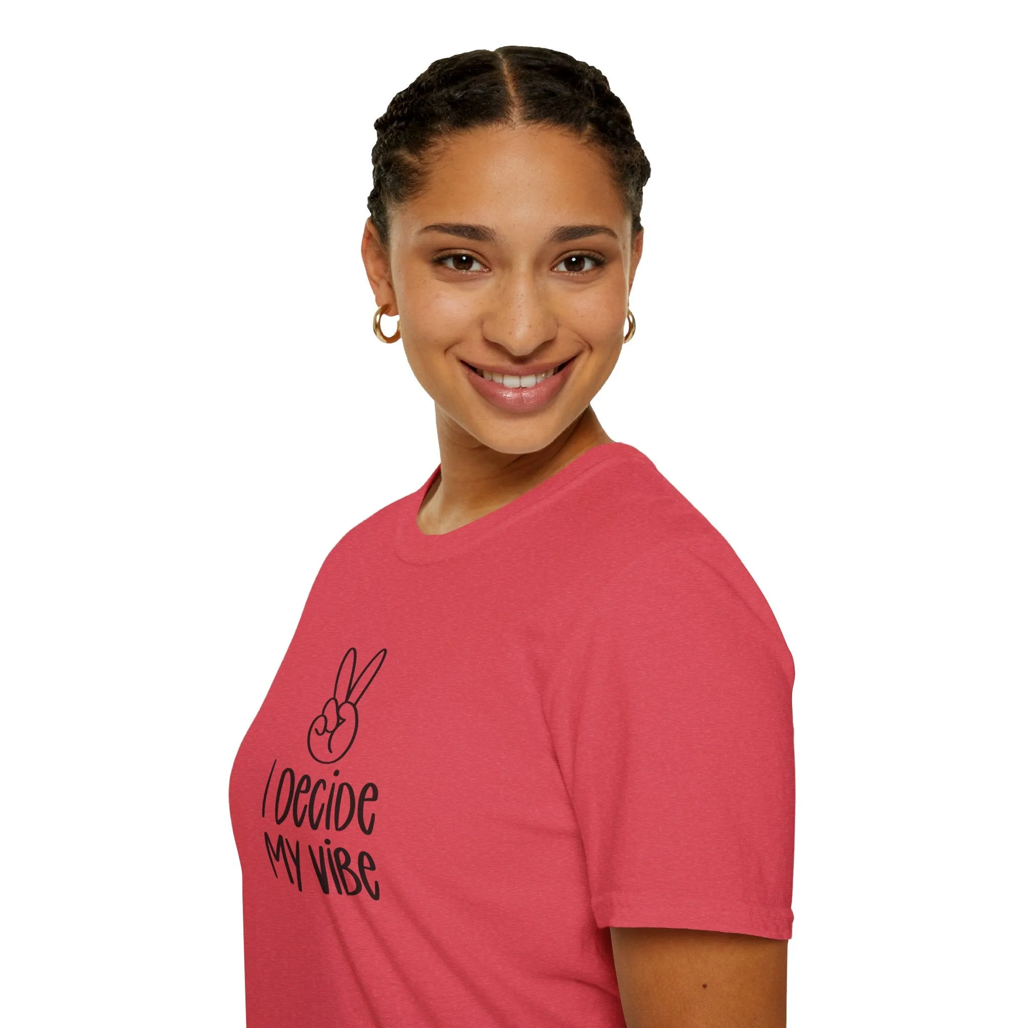 I Decide My Vibe" Soft Style Tshirt