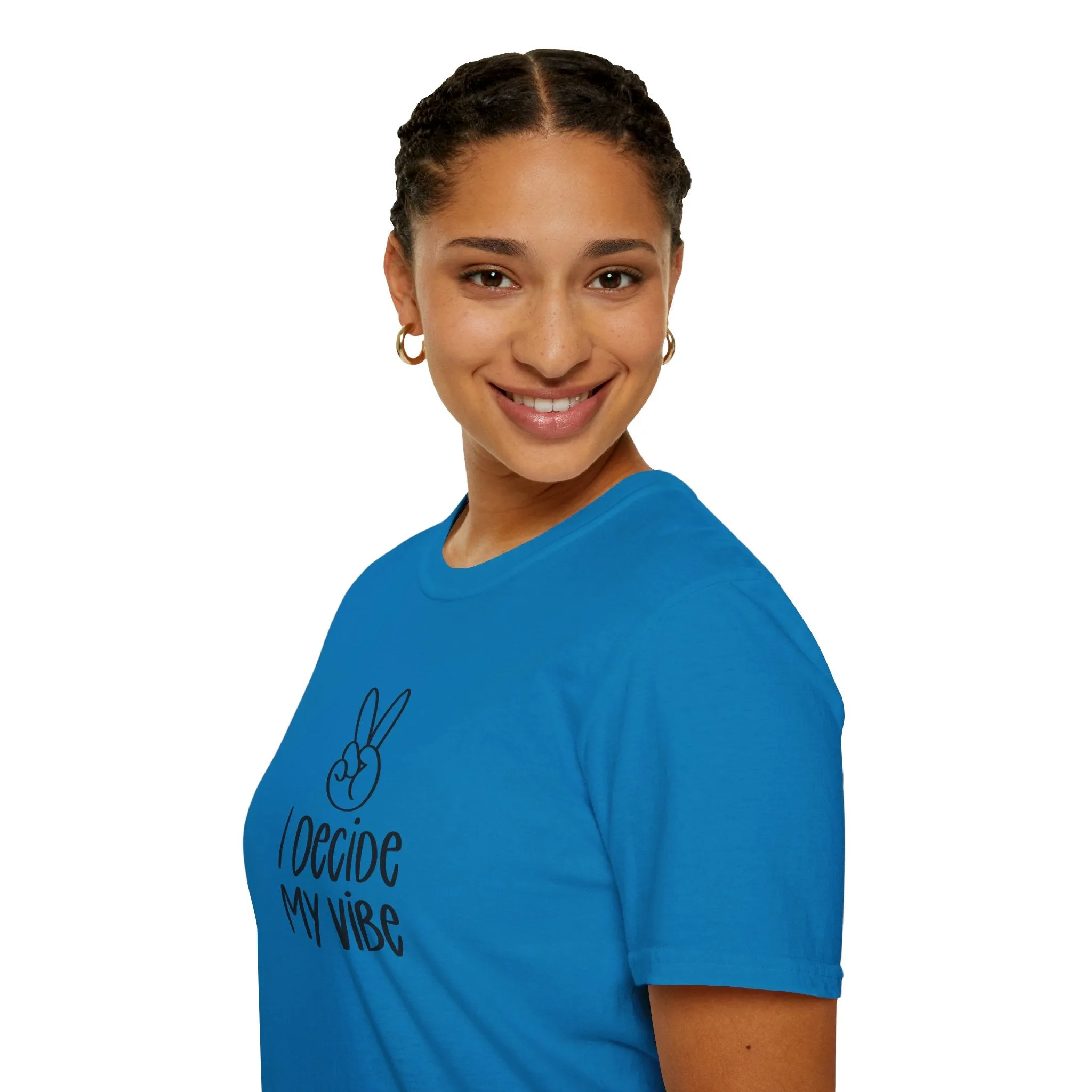 I Decide My Vibe" Soft Style Tshirt