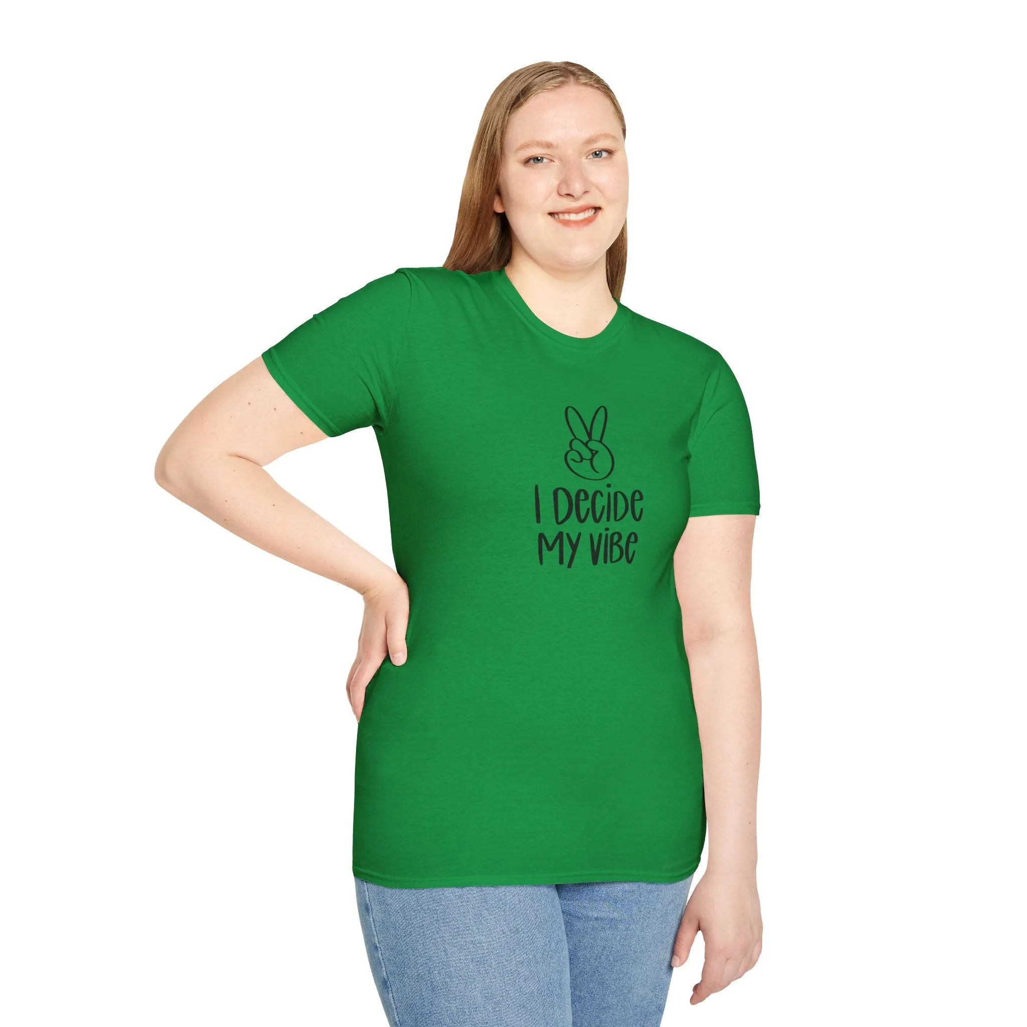 I Decide My Vibe" Soft Style Tshirt