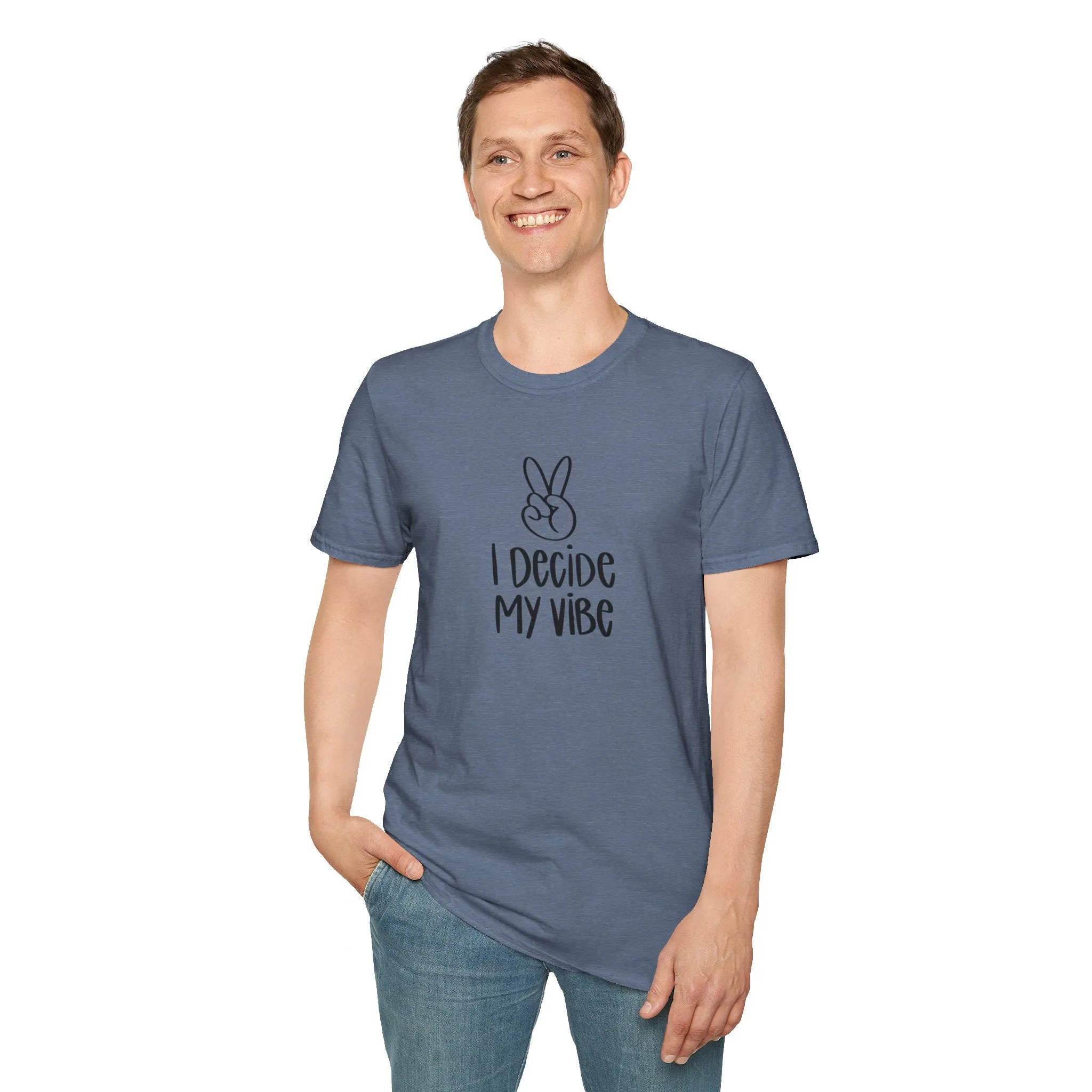 I Decide My Vibe" Soft Style Tshirt