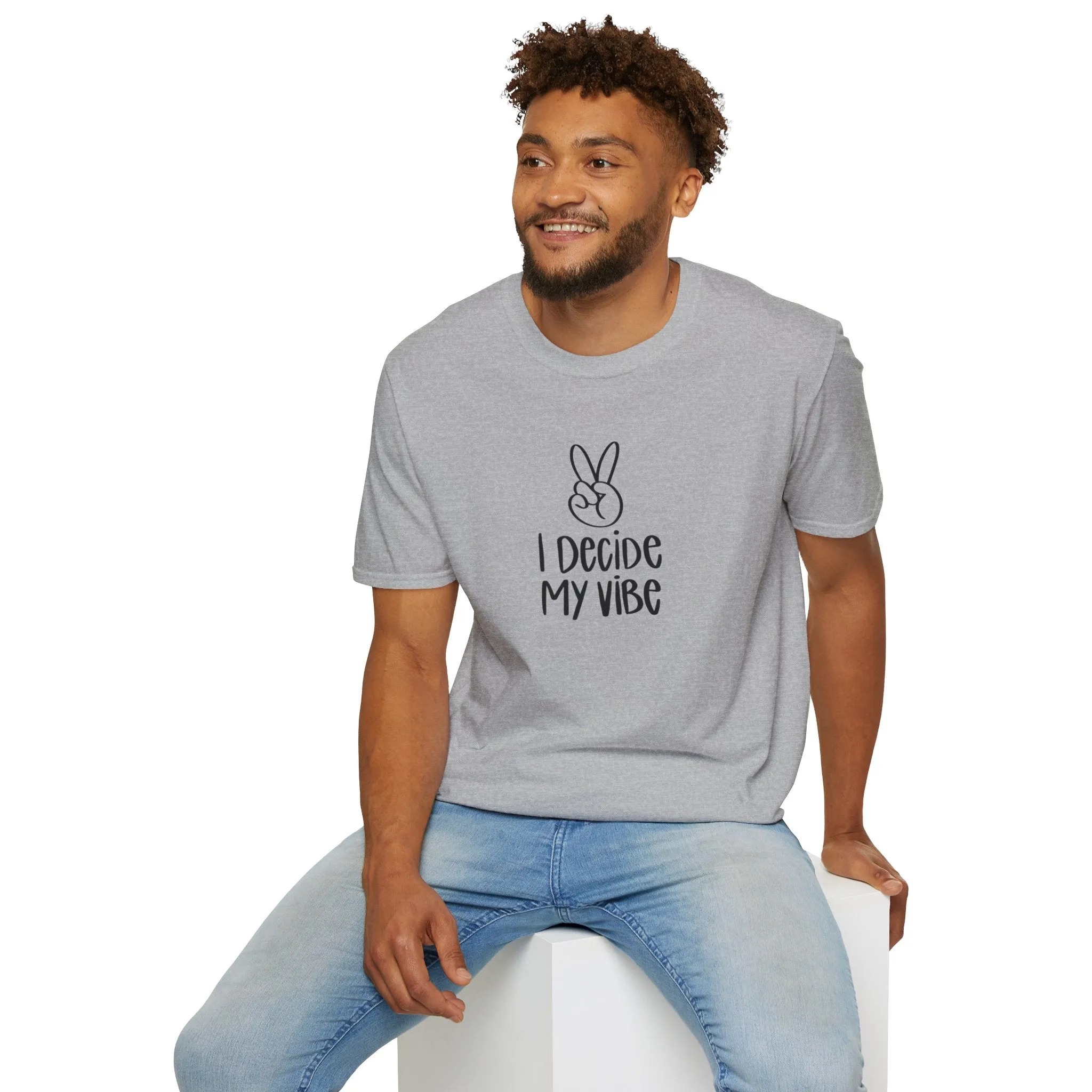 I Decide My Vibe" Soft Style Tshirt