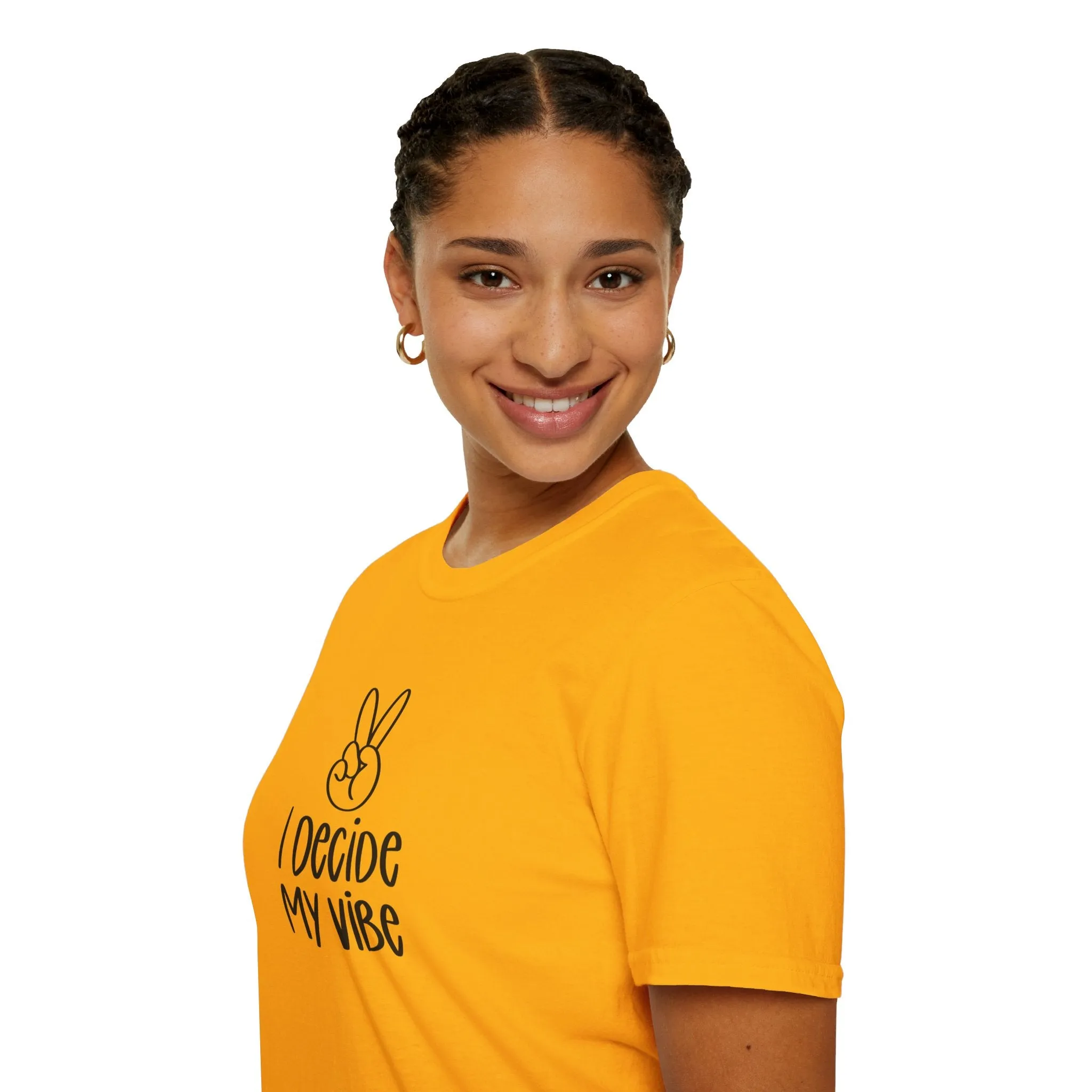 I Decide My Vibe" Soft Style Tshirt