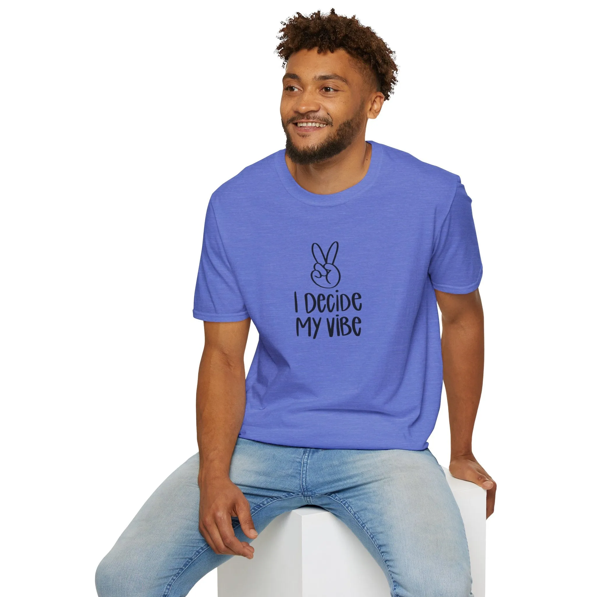 I Decide My Vibe" Soft Style Tshirt