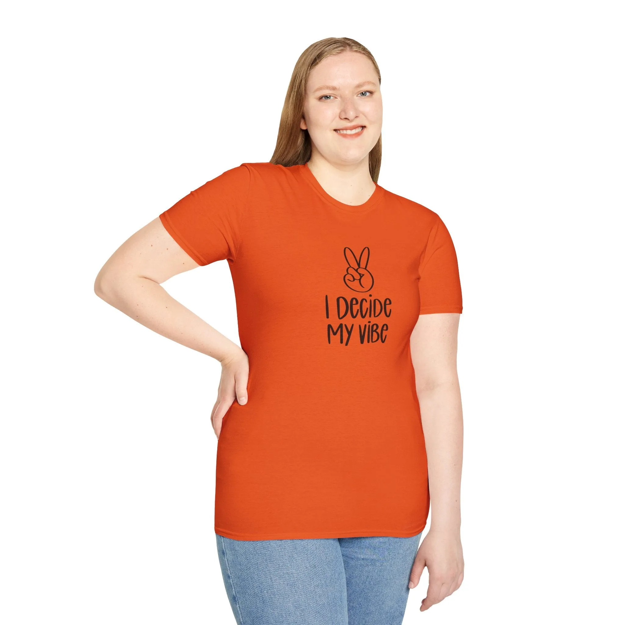 I Decide My Vibe" Soft Style Tshirt