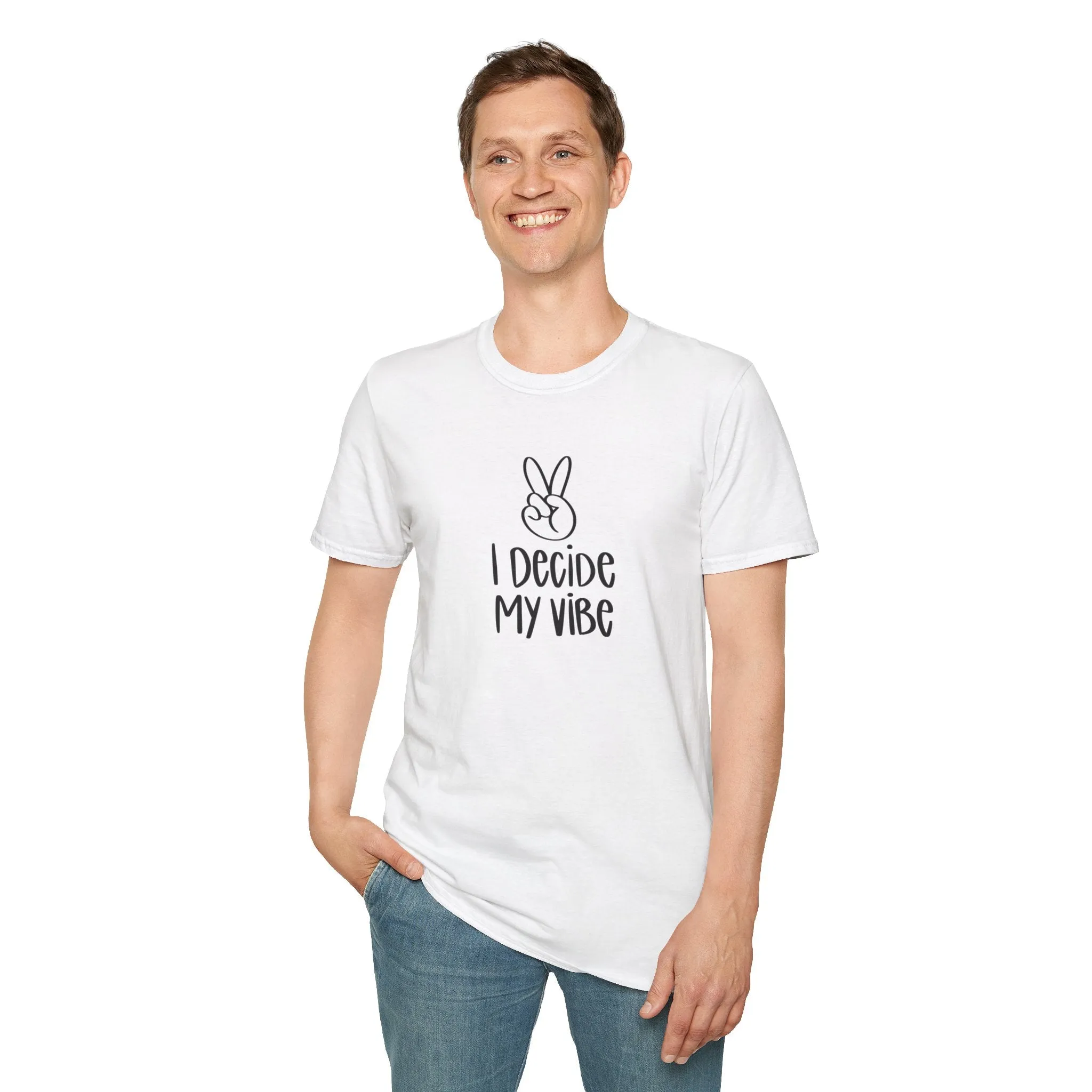 I Decide My Vibe" Soft Style Tshirt